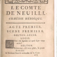 Comte de Neuilli, ou le Duc de Surrey (Le), comédie héroïque de M. de Boissy…