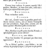 Barbier de Séville, ou la Précaution inutile (Le), comédie en quatre actes, par M. de Beaumarchais, représentée sur le théâtre de la Comédie Française le 23 février 1775 (avec une Lettre modérée sur la chute et la critique du Barbier de Séville)