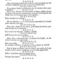 Barbier de Séville, ou la Précaution inutile (Le), comédie en quatre actes, par M. de Beaumarchais, représentée sur le théâtre de la Comédie Française le 23 février 1775 (avec une Lettre modérée sur la chute et la critique du Barbier de Séville)