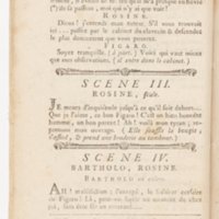 Barbier de Séville, ou la Précaution inutile (Le), comédie en quatre actes, par M. de Beaumarchais, représentée sur le théâtre de la Comédie Française le 23 février 1775 (avec une Lettre modérée sur la chute et la critique du Barbier de Séville)