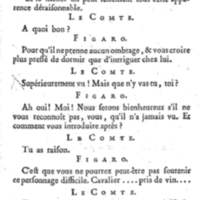 Barbier de Séville, ou la Précaution inutile (Le), comédie en quatre actes, par M. de Beaumarchais, représentée sur le théâtre de la Comédie Française le 23 février 1775 (avec une Lettre modérée sur la chute et la critique du Barbier de Séville)