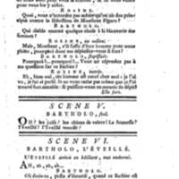 Barbier de Séville, ou la Précaution inutile (Le), comédie en quatre actes, par M. de Beaumarchais, représentée sur le théâtre de la Comédie Française le 23 février 1775 (avec une Lettre modérée sur la chute et la critique du Barbier de Séville)