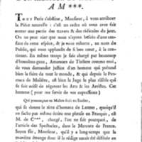 Molière à la nouvelle salle, ou les Audiences de Thalie, comédie en un acte et en vers libres