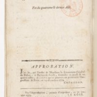 Barbier de Séville, ou la Précaution inutile (Le), comédie en quatre actes, par M. de Beaumarchais, représentée sur le théâtre de la Comédie Française le 23 février 1775 (avec une Lettre modérée sur la chute et la critique du Barbier de Séville)
