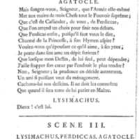 Lysimachus, tragédie par M. de Caux de Montlebert, représentée pour la première fois le 13 décembre 1737