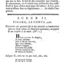 Barbier de Séville, ou la Précaution inutile (Le ), comédie en quatre actes, par M. de Beaumarchais, représentée sur le théâtre de la Comédie Française le 23 février 1775 (avec une Lettre modérée sur la chute et la critique du Barbier de Séville)