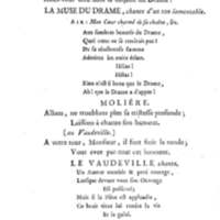 Molière à la nouvelle salle, ou les Audiences de Thalie, comédie en un acte et en vers libres