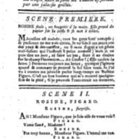Barbier de Séville, ou la Précaution inutile (Le), comédie en quatre actes, par M. de Beaumarchais, représentée sur le théâtre de la Comédie Française le 23 février 1775 (avec une Lettre modérée sur la chute et la critique du Barbier de Séville)