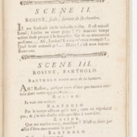 Barbier de Séville, ou la Précaution inutile (Le), comédie en quatre actes, par M. de Beaumarchais, représentée sur le théâtre de la Comédie Française le 23 février 1775 (avec une Lettre modérée sur la chute et la critique du Barbier de Séville)