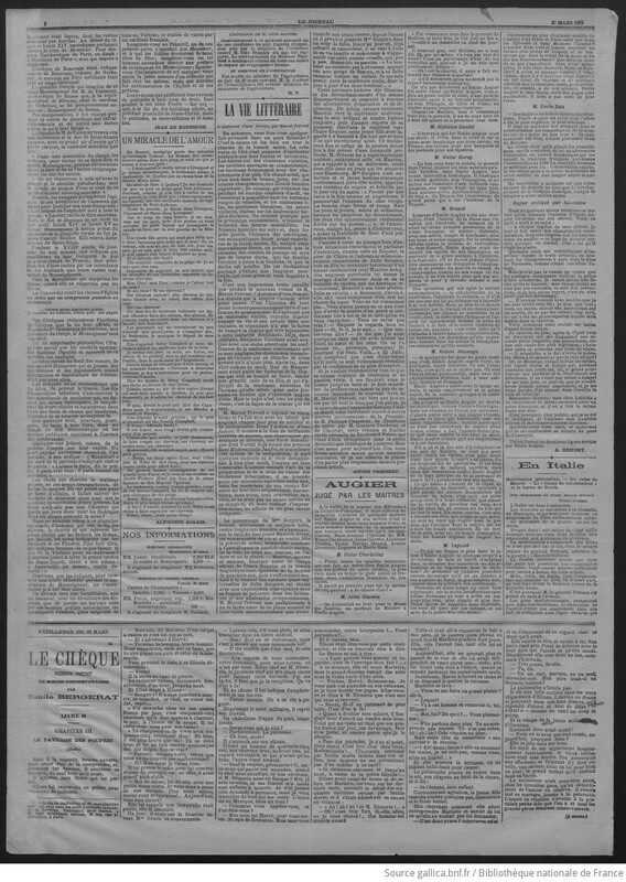 Le Journal, 27 mars 1893
