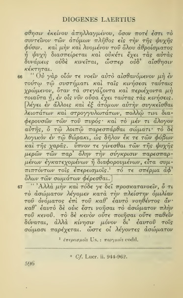 Lettre à Hérodote d'Epicure = DL X, 35-83 - éd. Hicks, 17 Lettre à Hérodote d'Epicure = DL X, 35-83 - éd. Hicks, 17