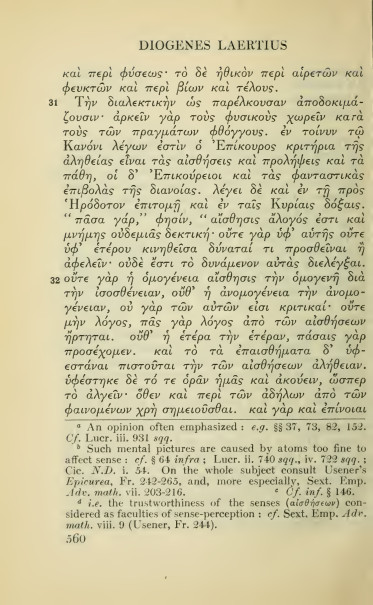 Vie d'Epicure = DL X, 1-34 - éd. Hicks, 17 Vie d'Epicure = DL X, 1-34 - éd. Hicks, 17