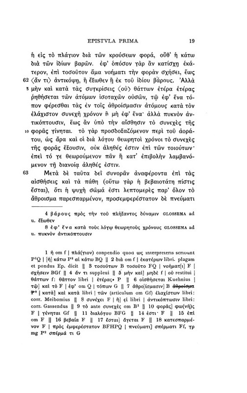 Lettre à Hérodote d'Epicure = DL X, 35-83 - éd. Usener, 19 Lettre à Hérodote d'Epicure = DL X, 35-83 - éd. Usener, 19