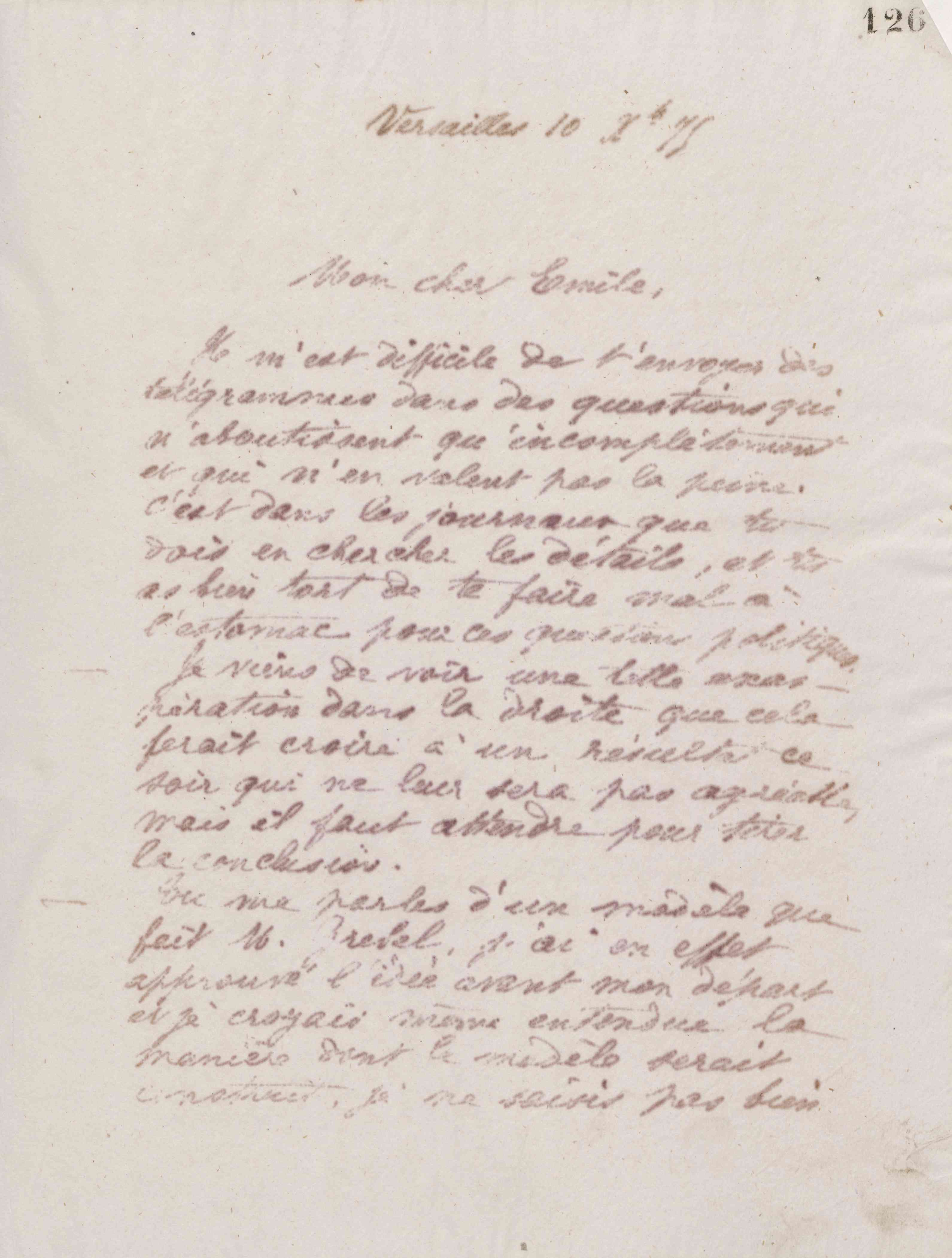 Jean-Baptiste André Godin à Émile Godin, 10 décembre 1875