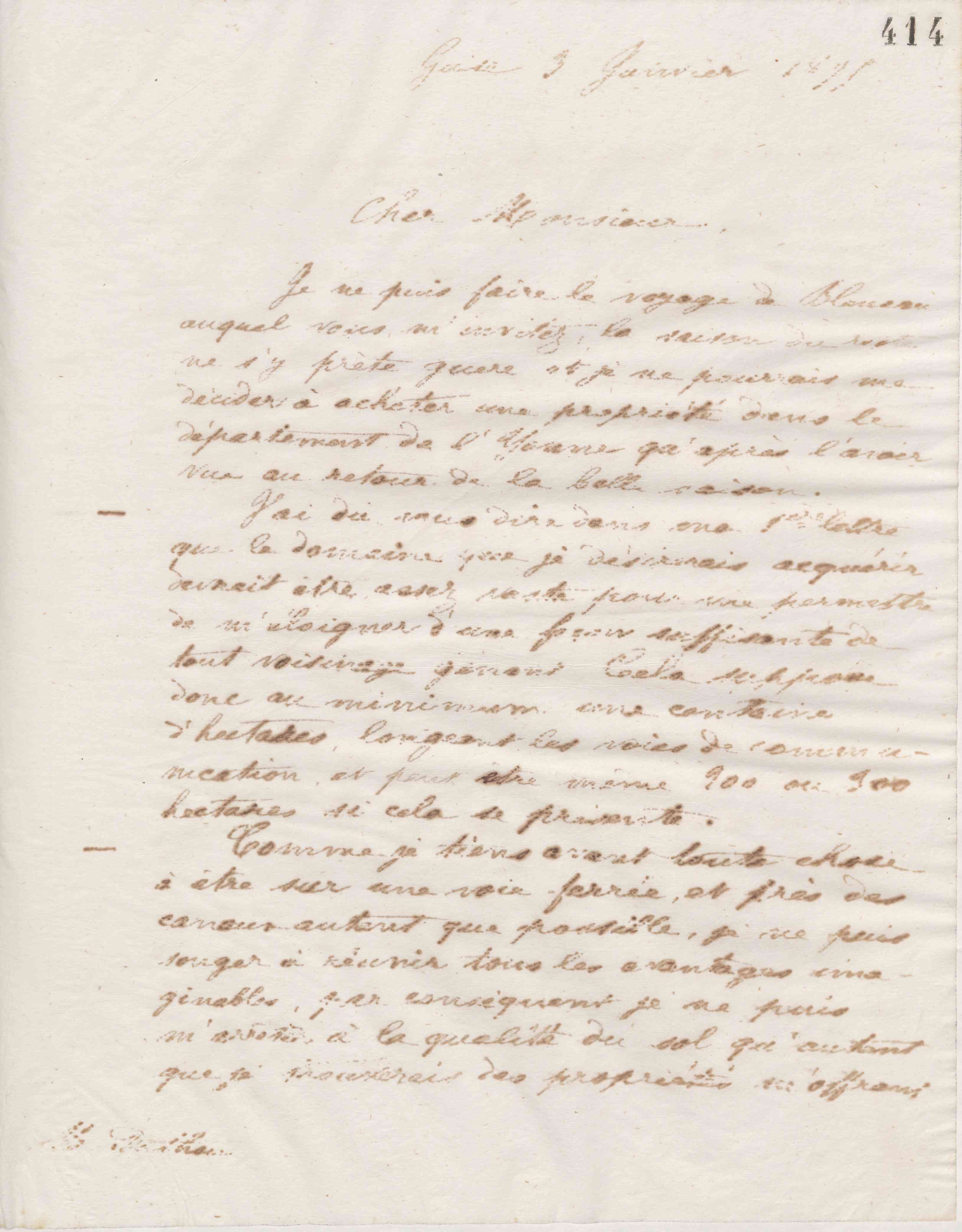 Jean-Baptiste André Godin à Alexandre Dethou, 3 janvier 1875 Jean-Baptiste André Godin à Alexandre Dethou, 3 janvier 1875