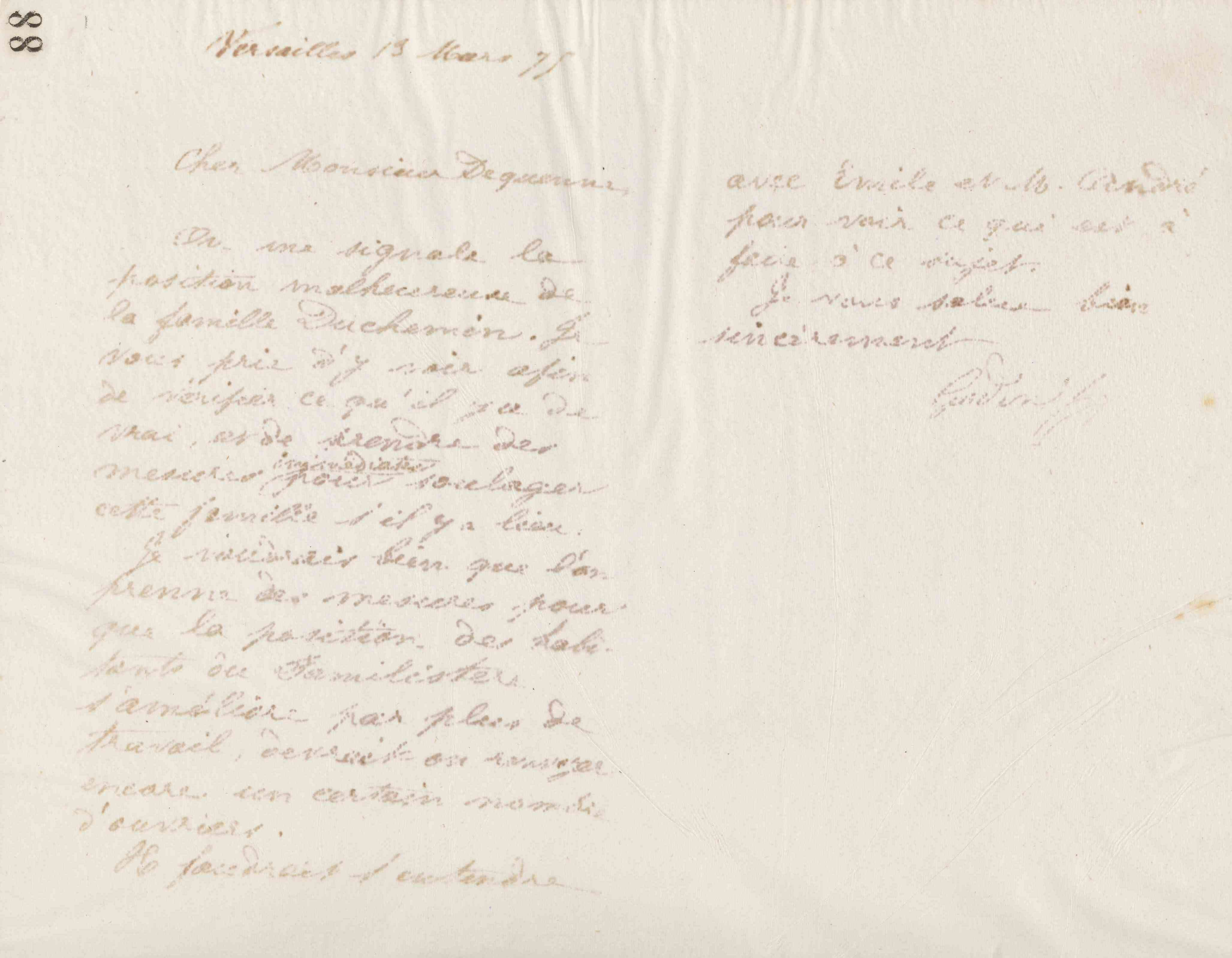 Jean-Baptiste André Godin à François Dequenne, 13 mars 1875 Jean-Baptiste André Godin à François Dequenne, 13 mars 1875