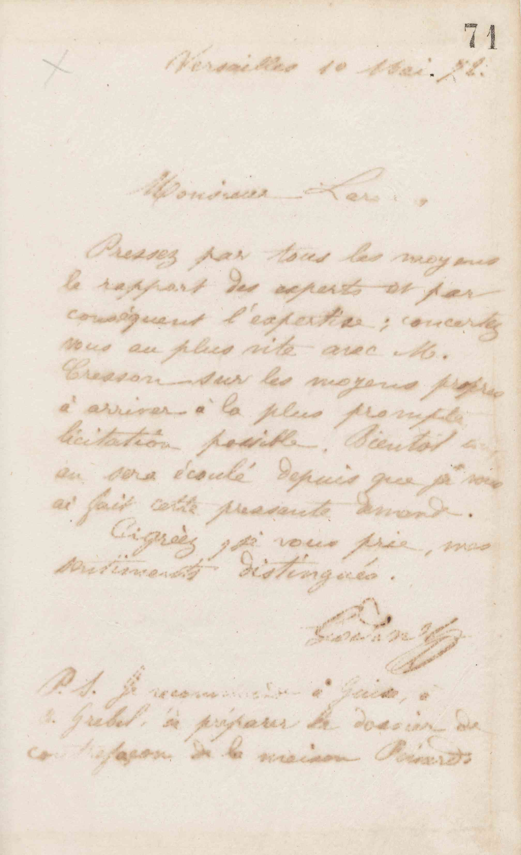 Jean-Baptiste André Godin à Édouard Larue, 11 mai 1872