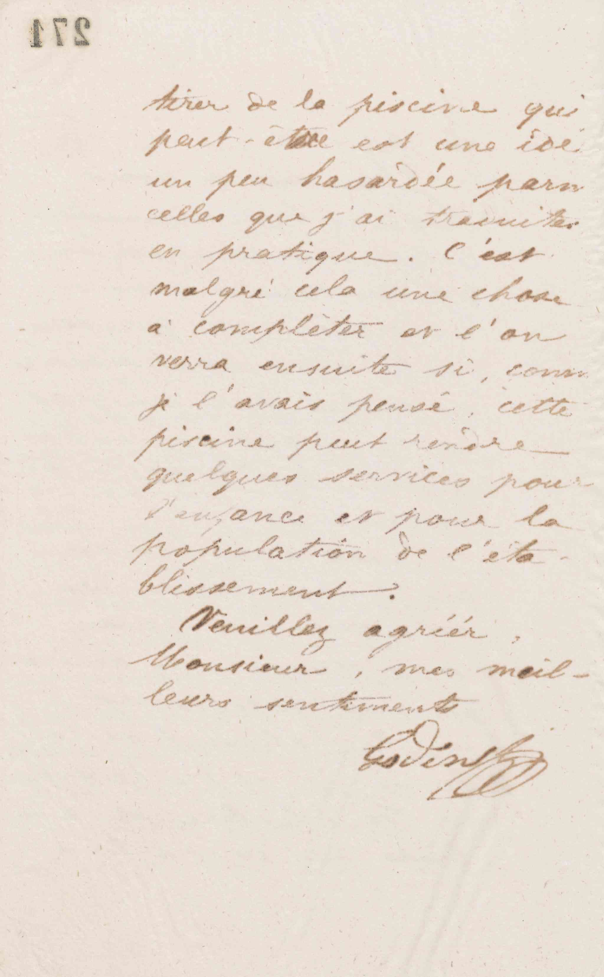 Jean-Baptiste André Godin à Étienne Louis Joseph Quaintenne, 11 juin 1873