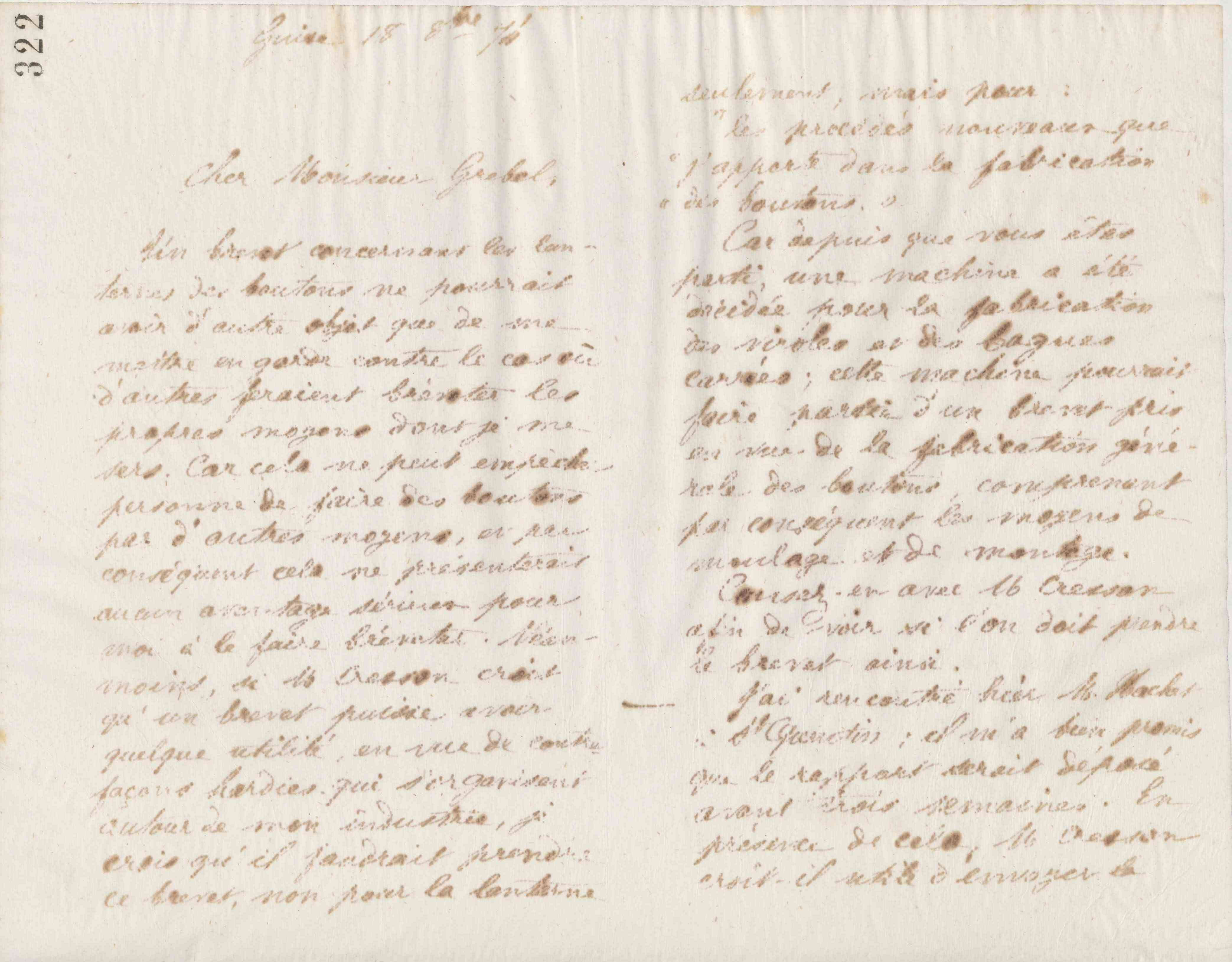 Jean-Baptiste André Godin à Alphonse Grebel, 18 octobre 1874