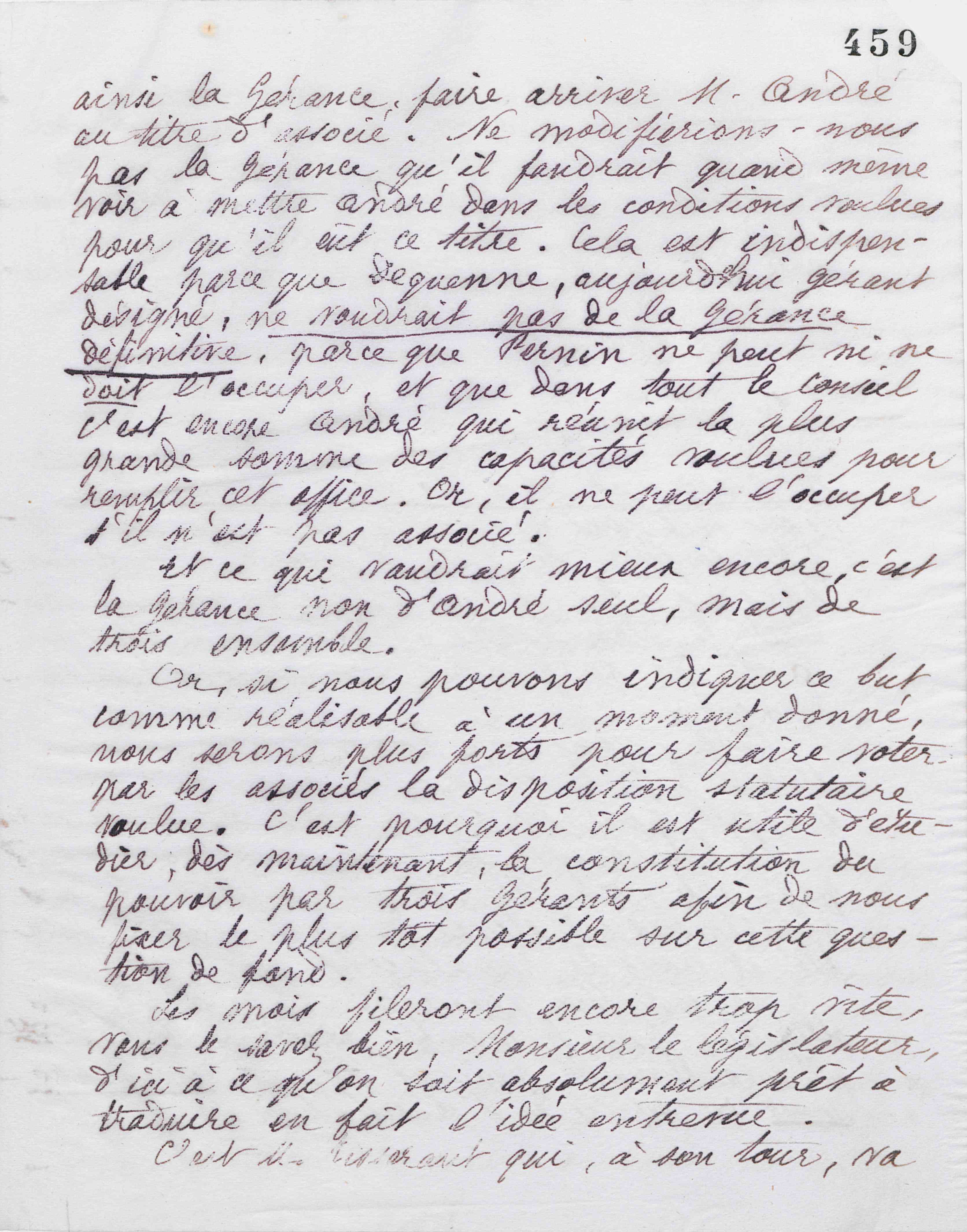 Marie Moret à Gaston Ganault, 26 février 1888