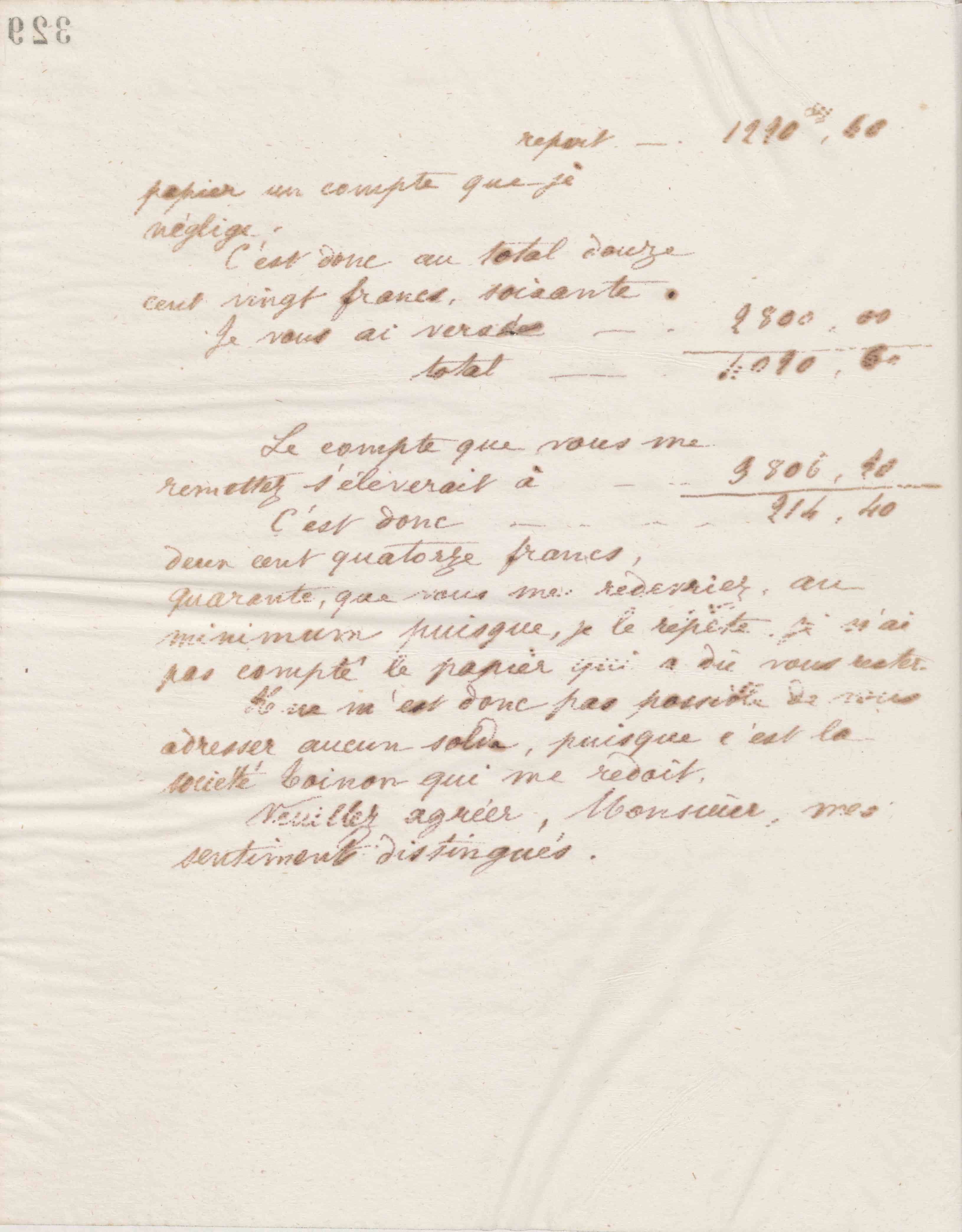 Jean-Baptiste André Godin à monsieur Rabatel, 3 novembre 1874
