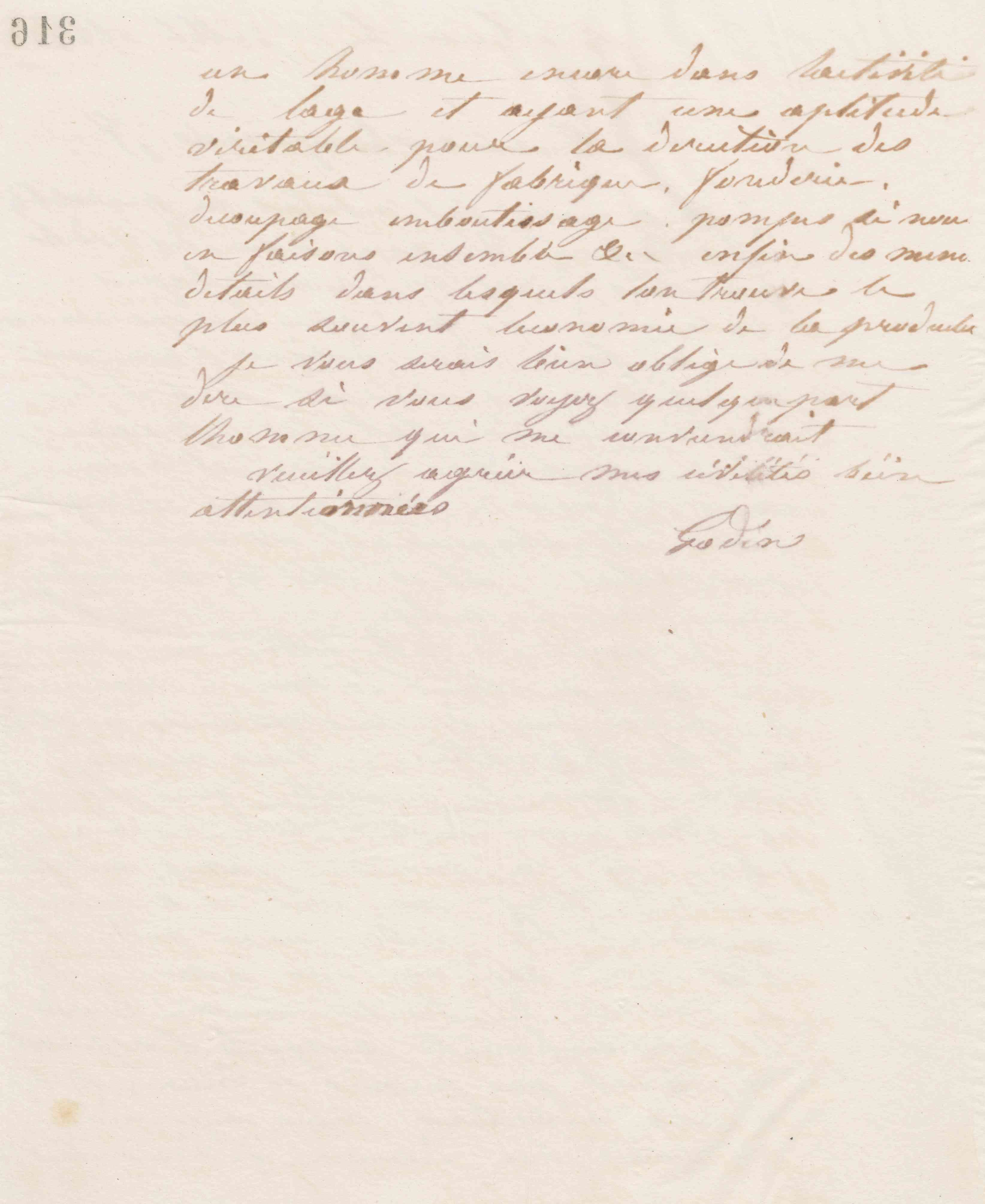 Jean-Baptiste André Godin à Champonnois frères, 1er juillet 1868