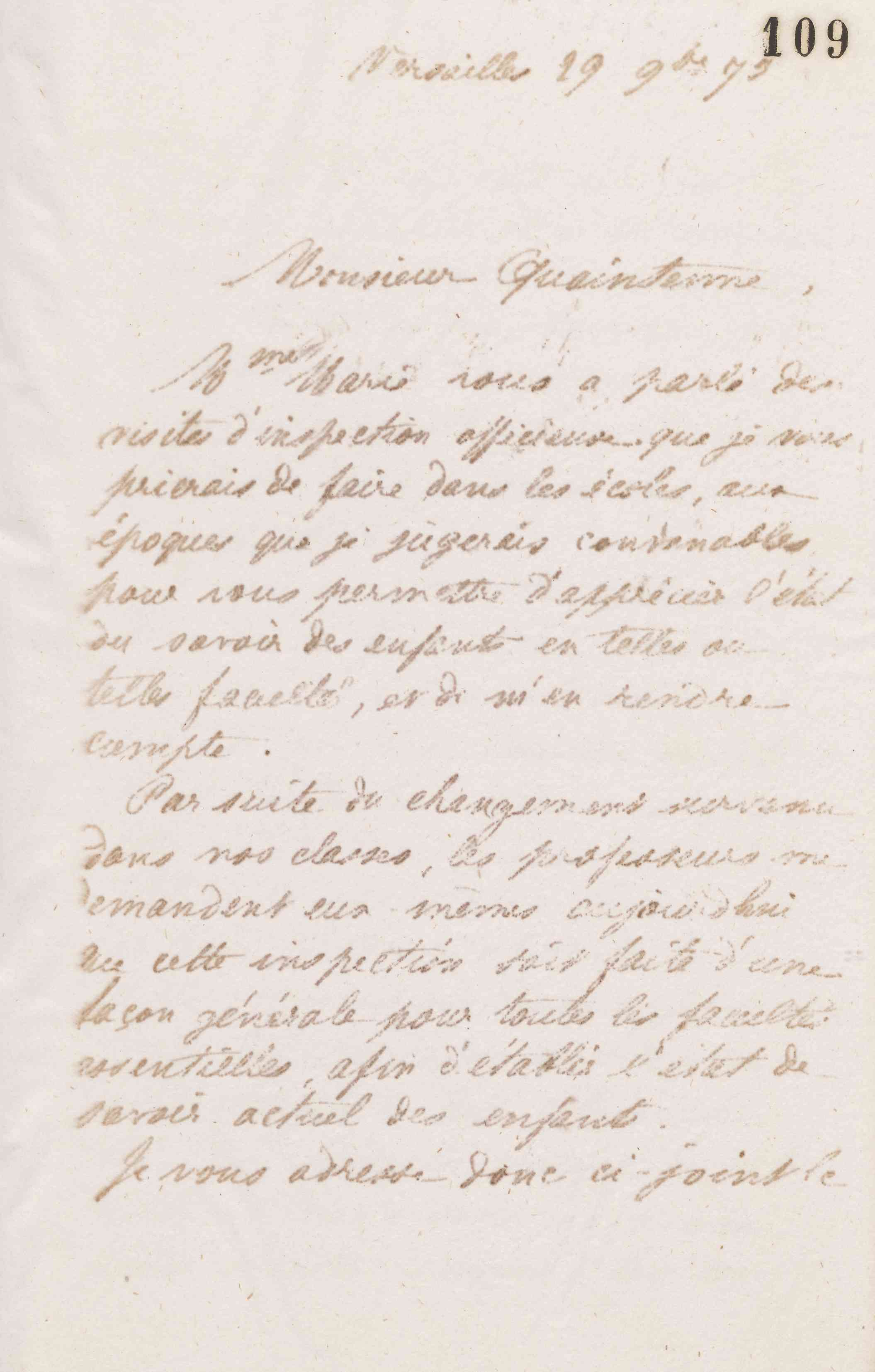 Jean-Baptiste André Godin à Étienne Louis Joseph Quaintenne, 29 novembre 1873