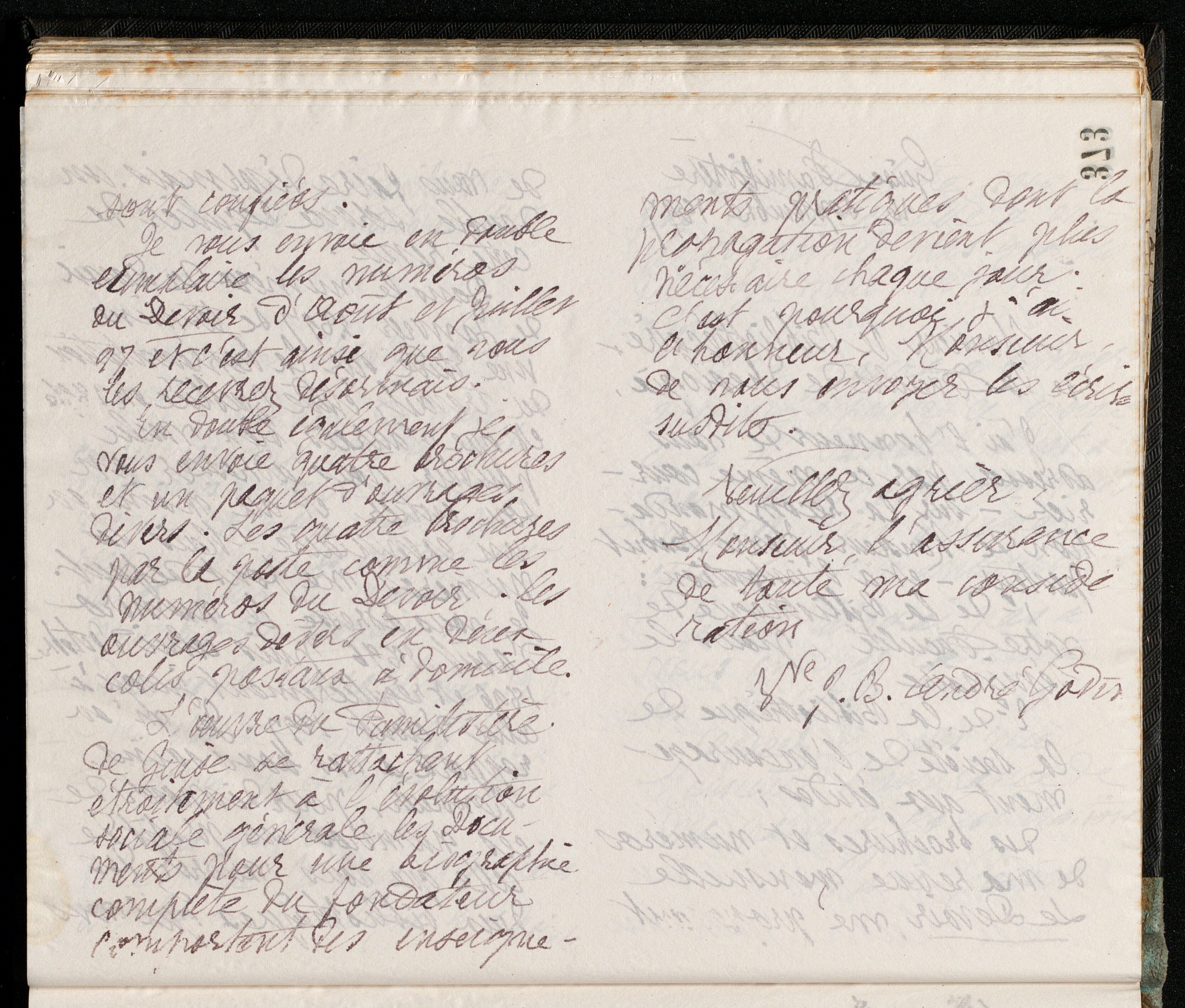 Marie Moret au bibliothécaire de la Faculté de théologie, 16 septembre 1897