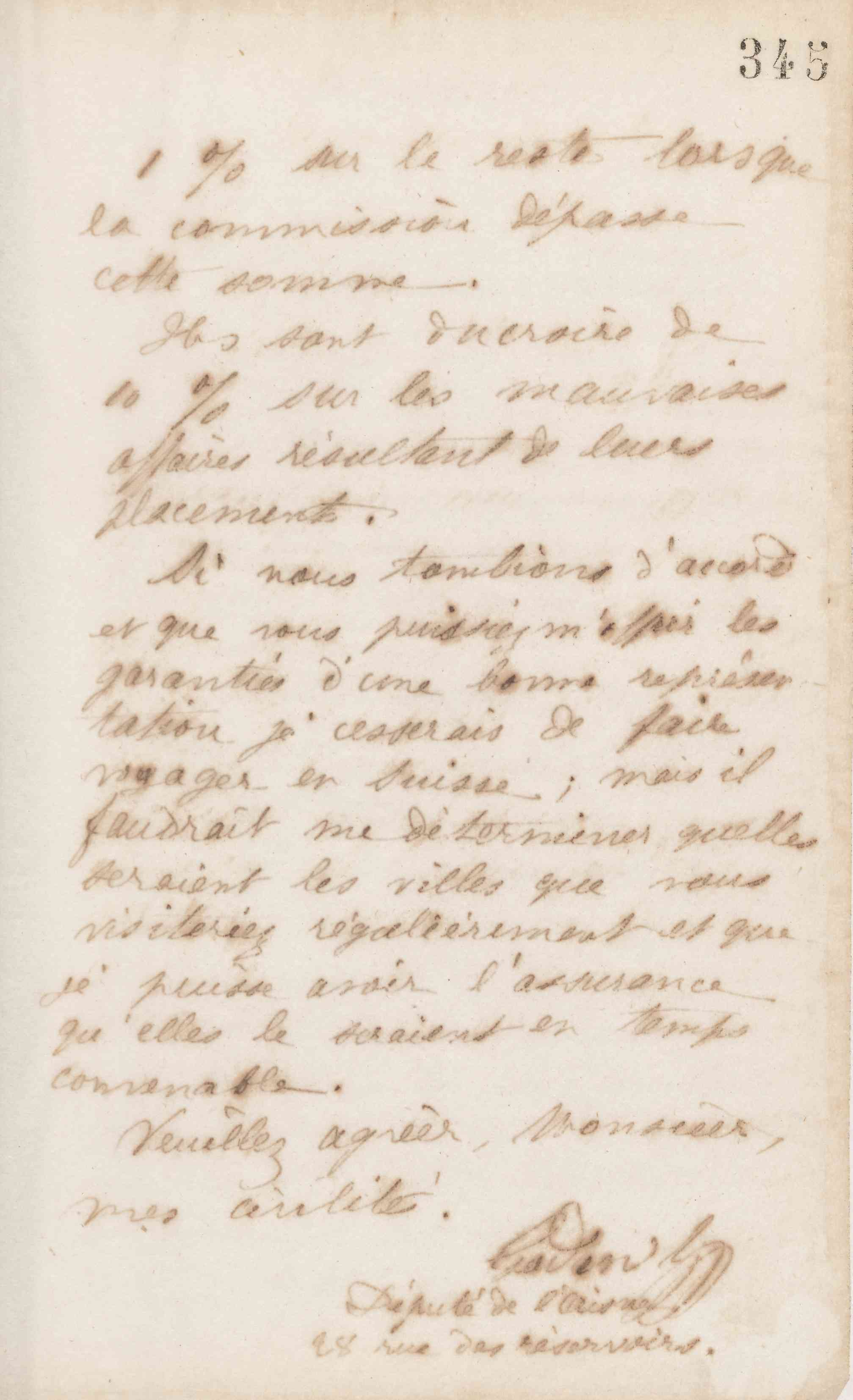 Jean-Baptiste André Godin à monsieur Silbernagel, 26 novembre 1872