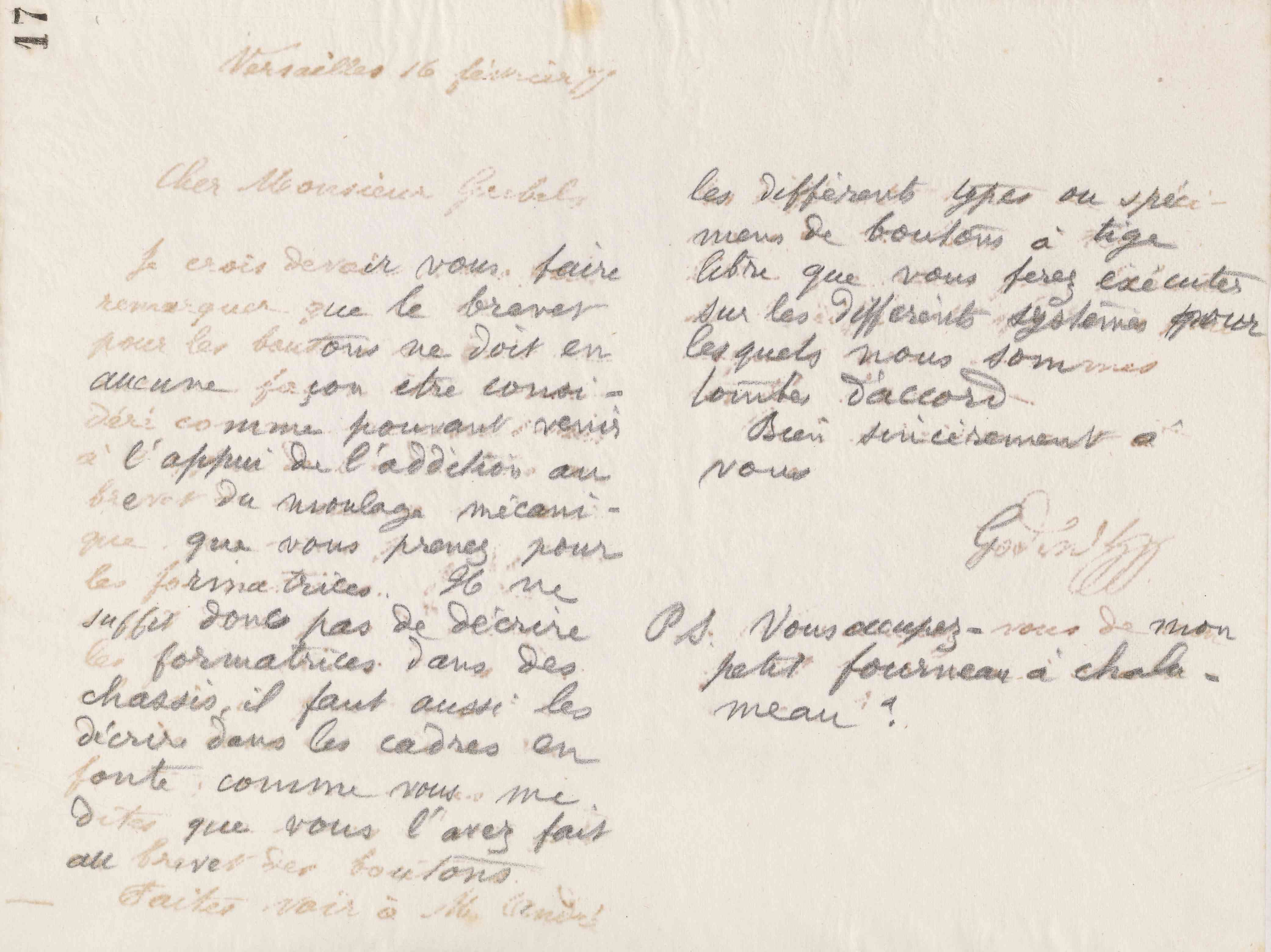 Jean-Baptiste André Godin à Alphonse Grebel, 16 février 1875