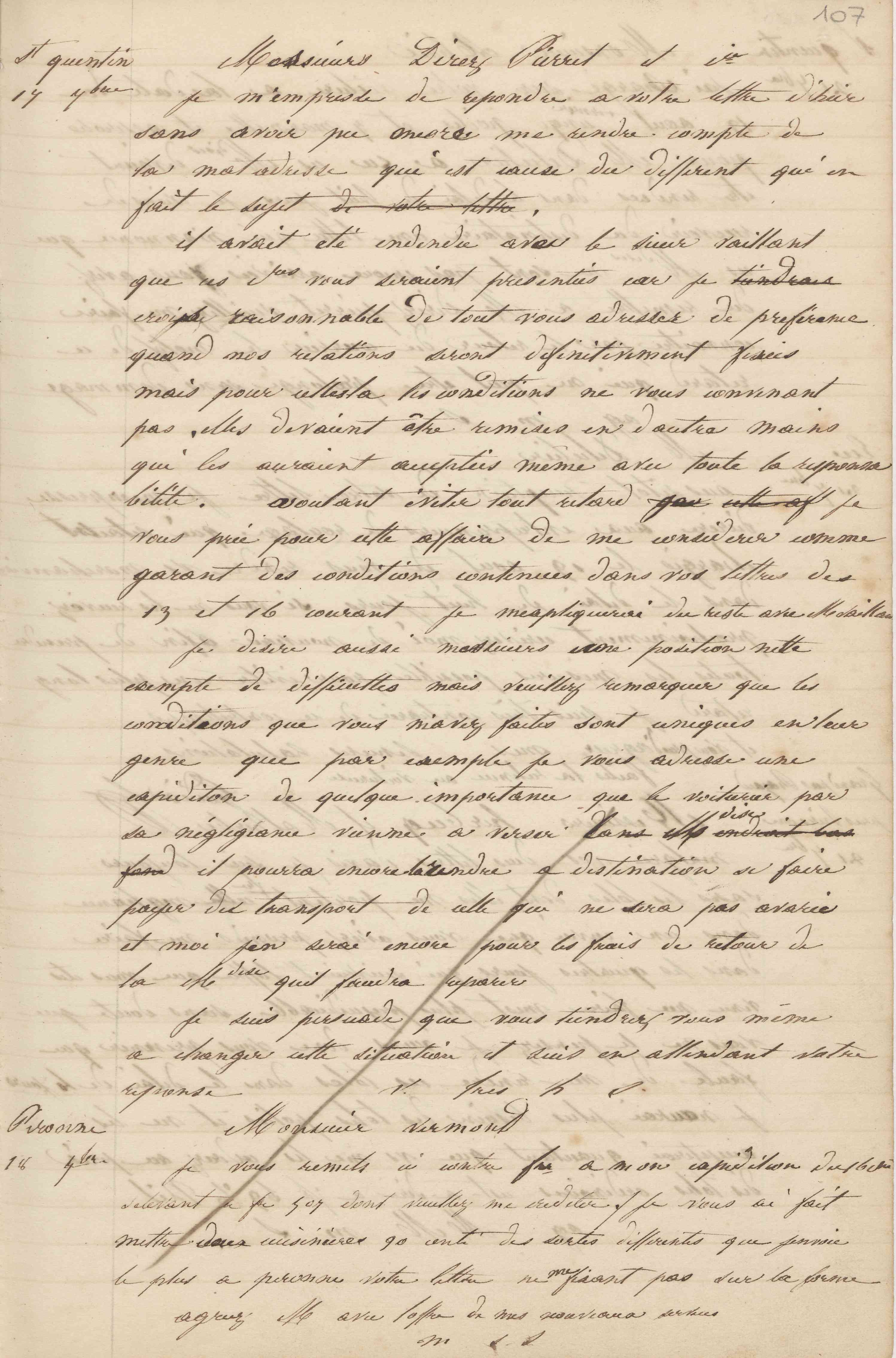 Jean-Baptiste André Godin à monsieur Vermond, 18 septembre 1847 Jean-Baptiste André Godin à monsieur Vermond, 18 septembre 1847