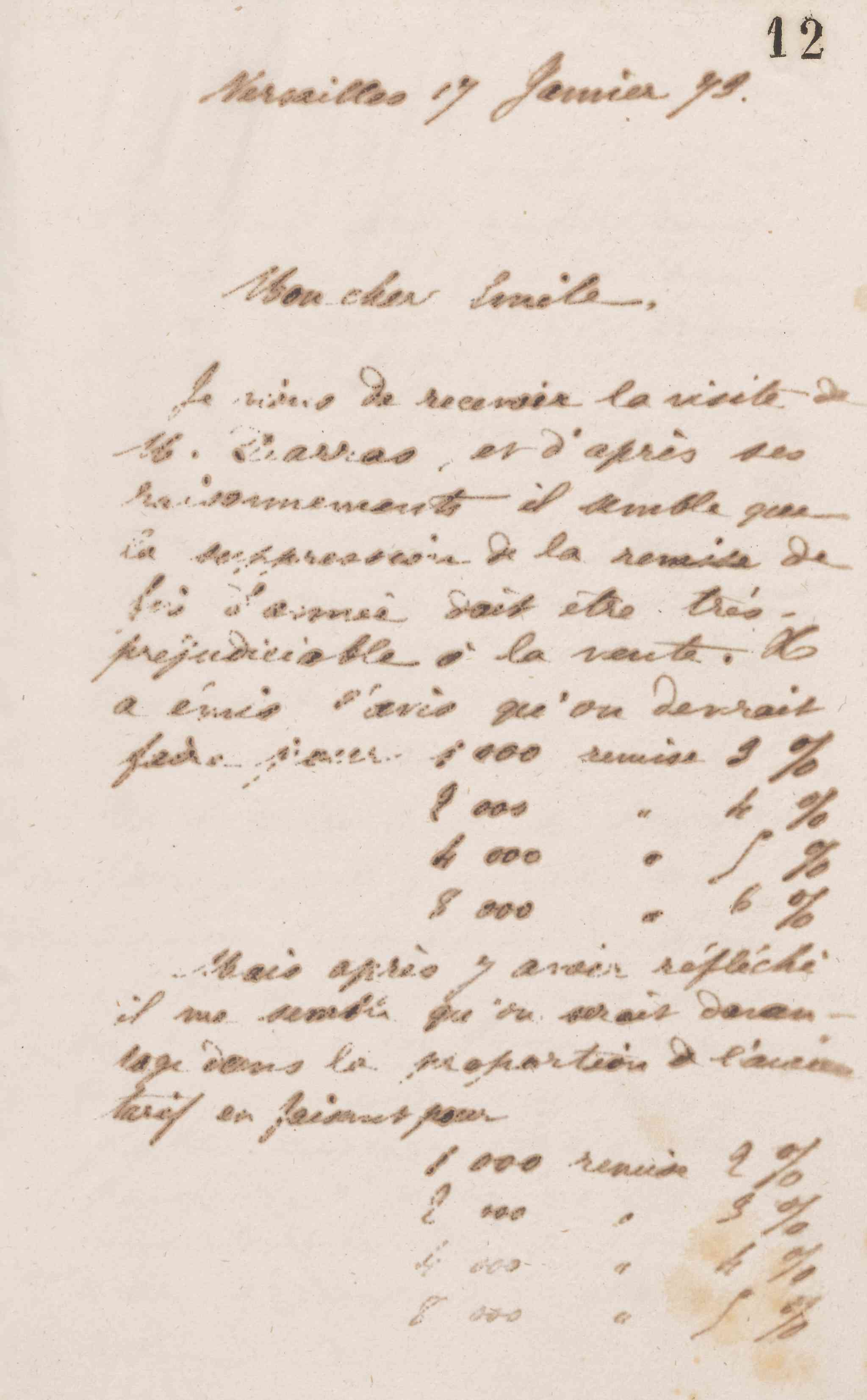 Jean-Baptiste André Godin à Émile Godin, 17 janvier 1873