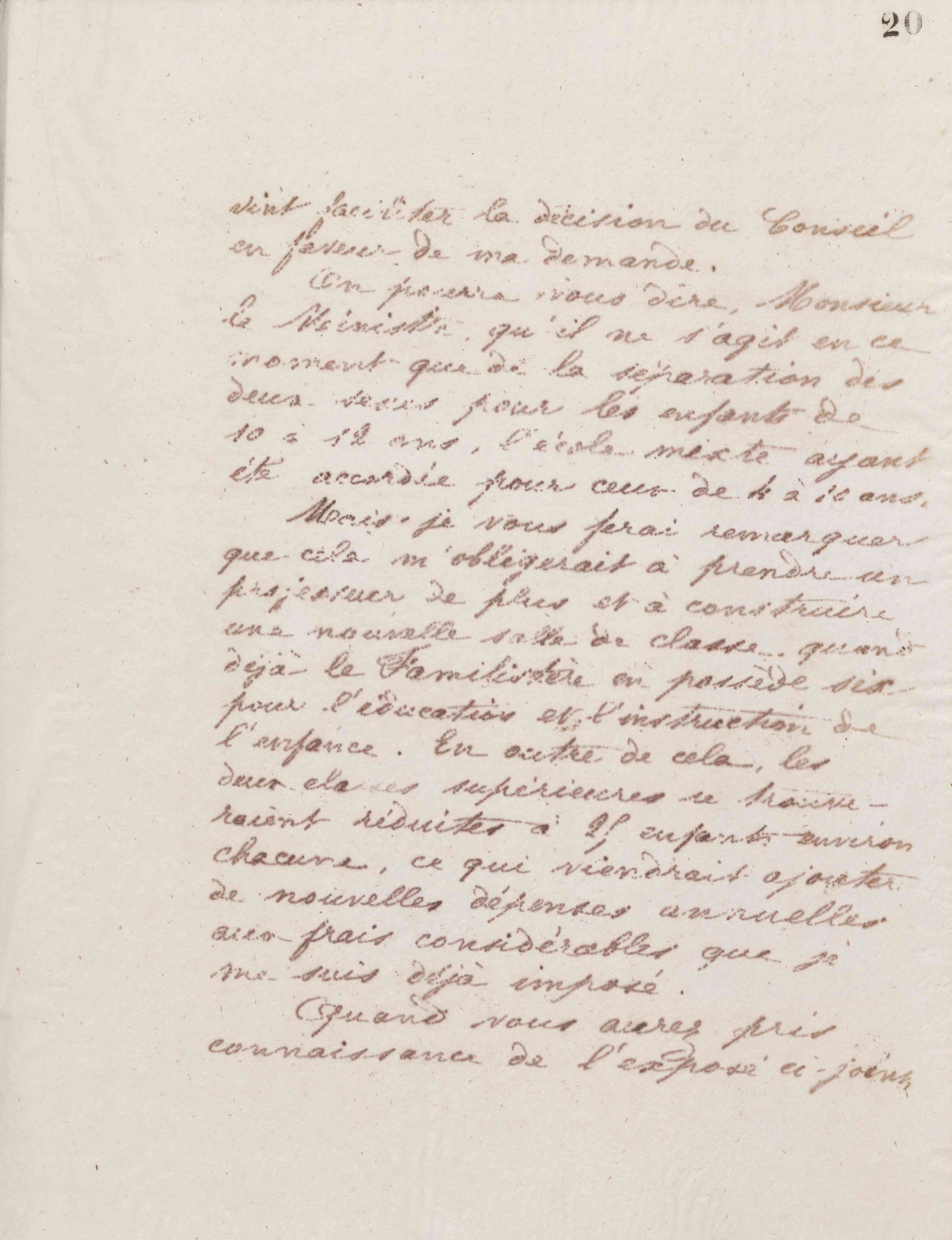 Jean-Baptiste André Godin au ministre [de l'Instruction publique], 10 novembre 1875