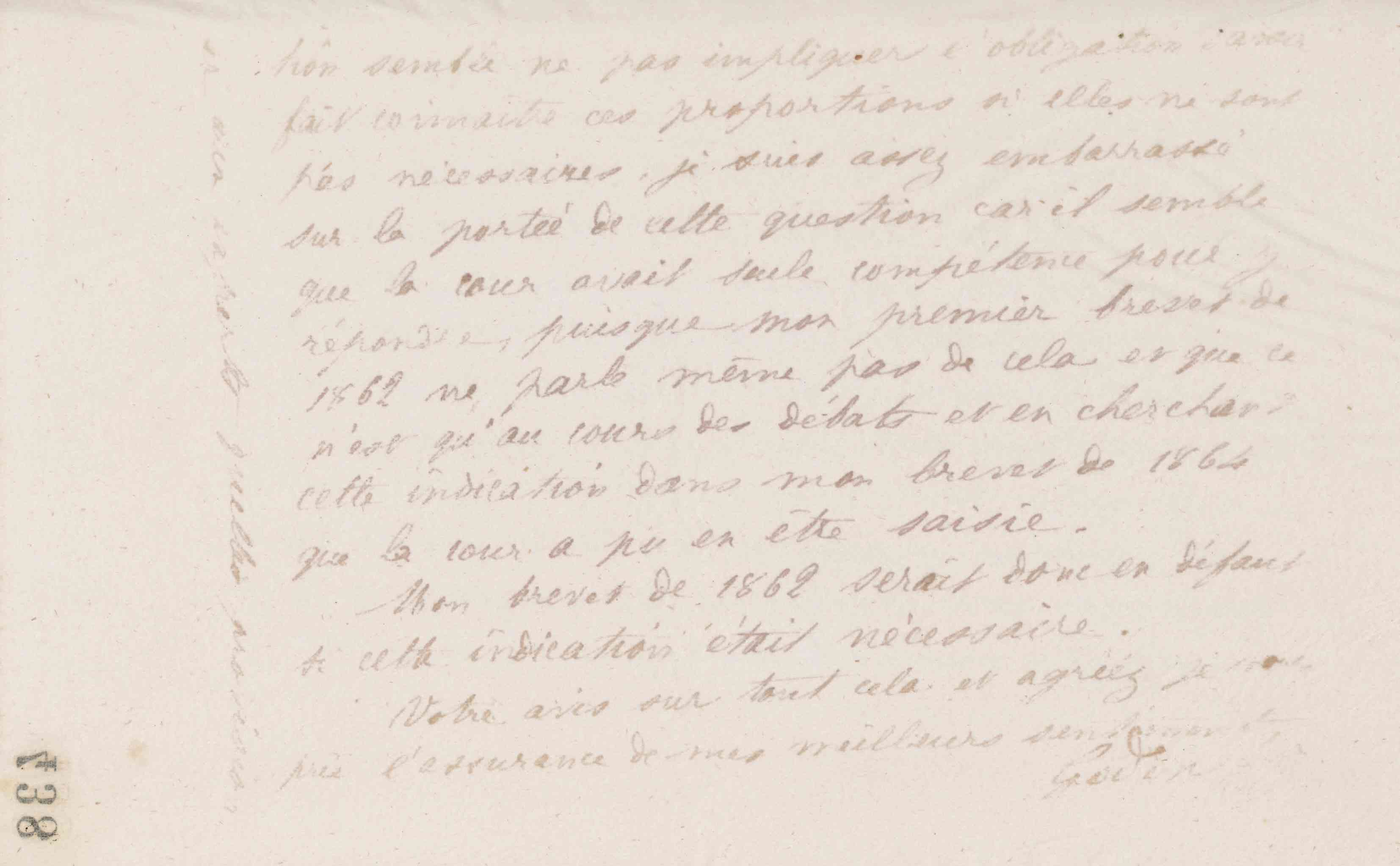 Jean-Baptiste André Godin à Alexandre Tisserant, 9 juillet 1873