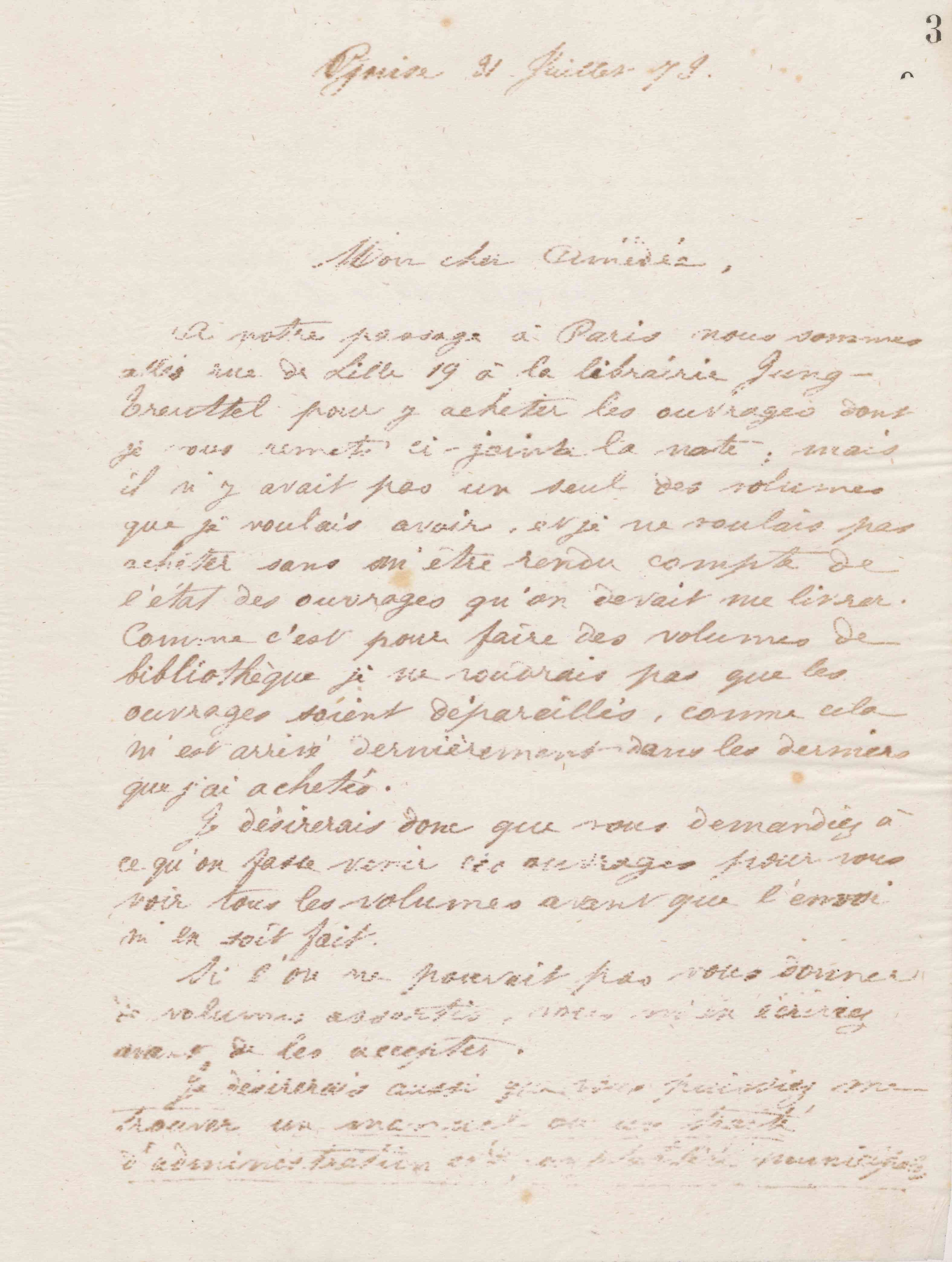Jean-Baptiste André Godin à Amédée Moret, 31 juillet 1873 Jean-Baptiste André Godin à Amédée Moret, 31 juillet 1873