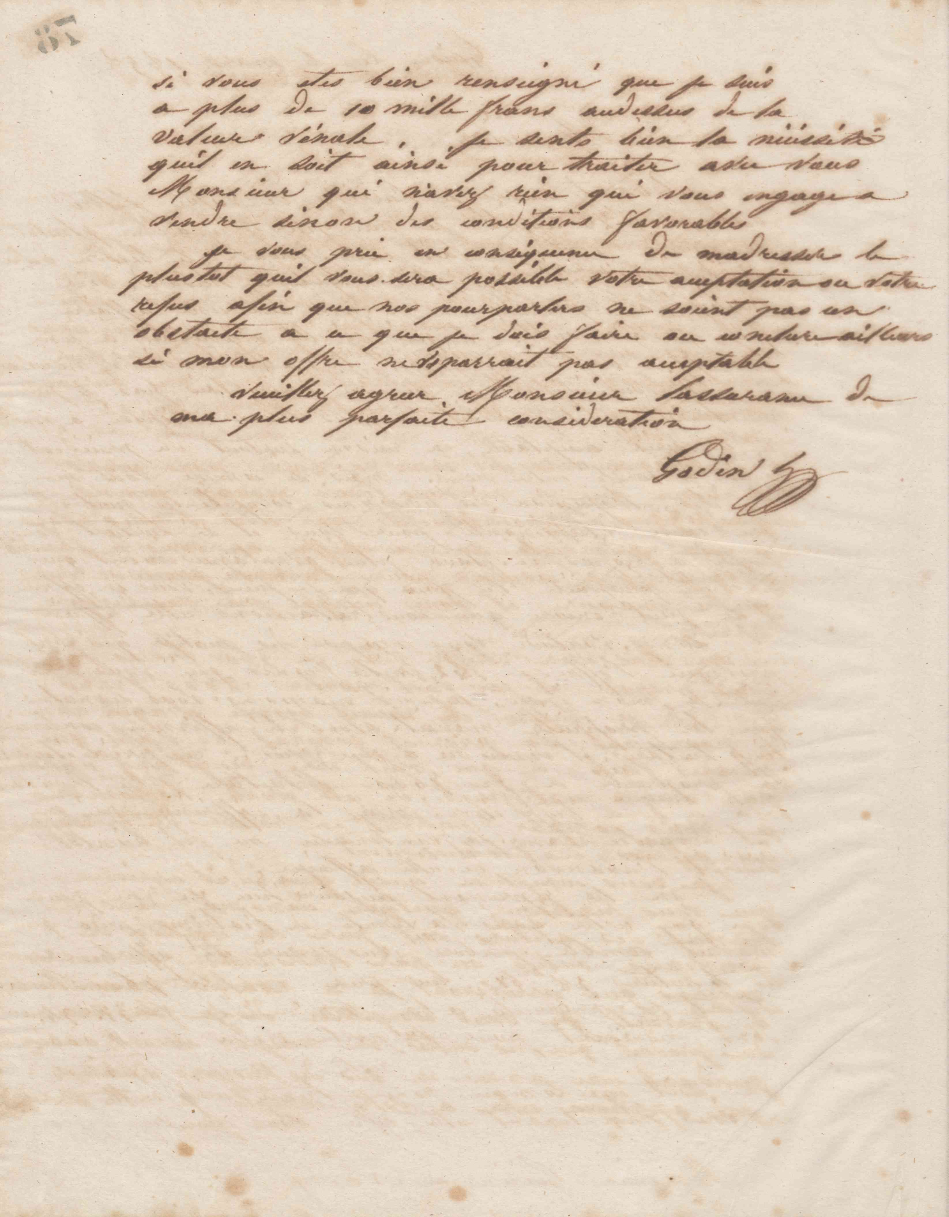 Jean-Baptiste André Godin à monsieur Guérin, 6 mars 1858