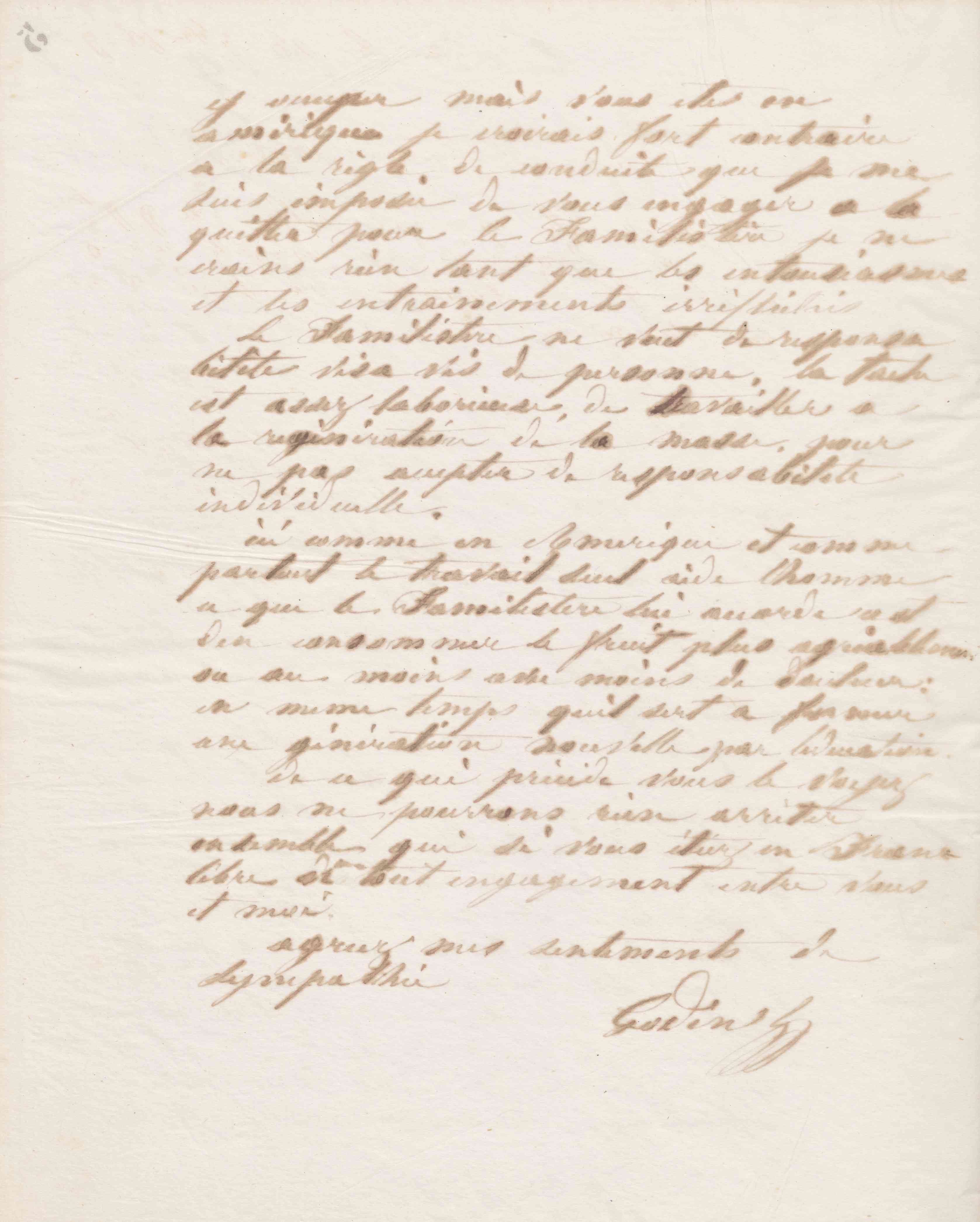 Jean-Baptiste André Godin à monsieur L. Louis, 10 septembre 1867