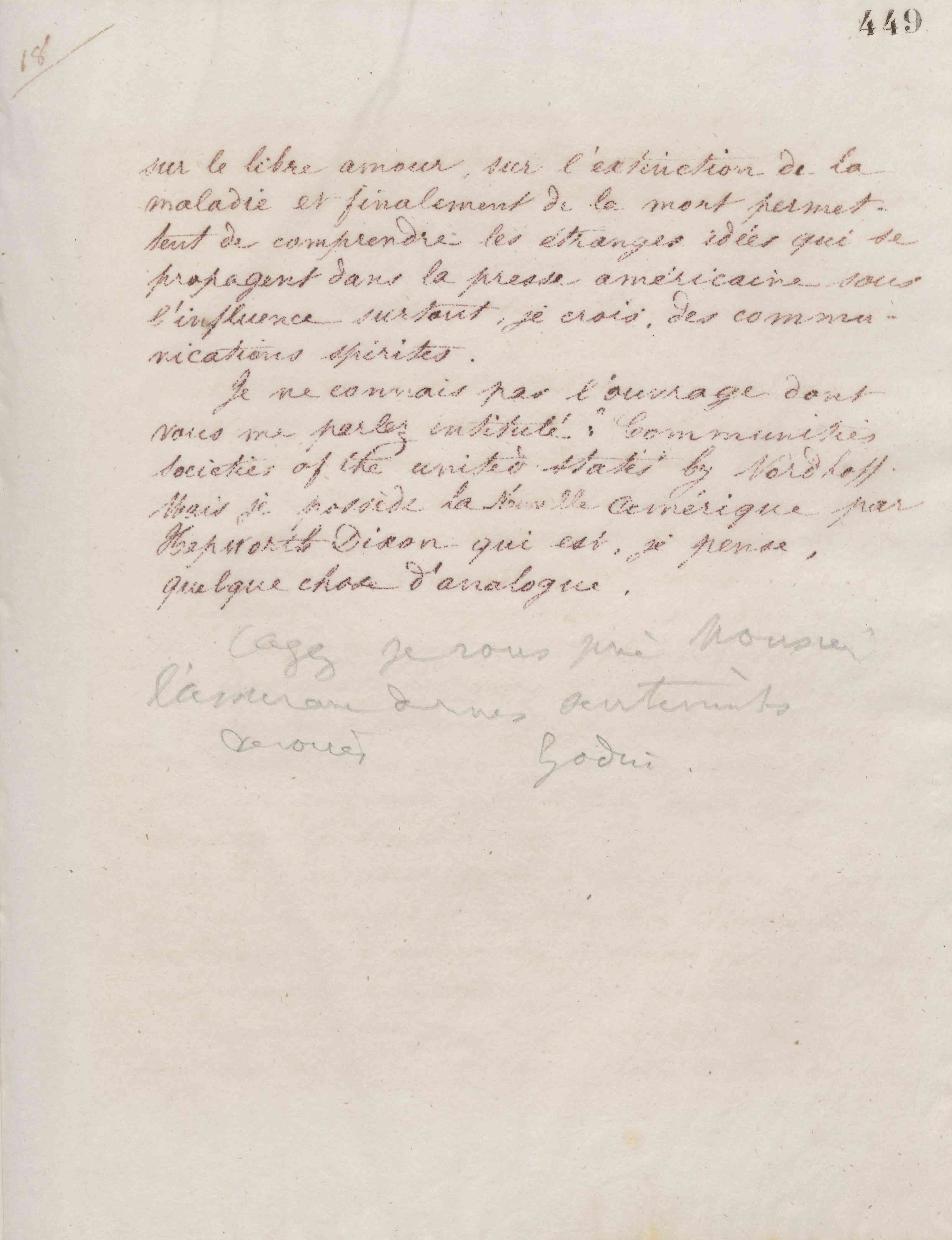 Jean-Baptiste André Godin à Antoine Massoulard, 10 juin 1876 Jean-Baptiste André Godin à Antoine Massoulard, 10 juin 1876