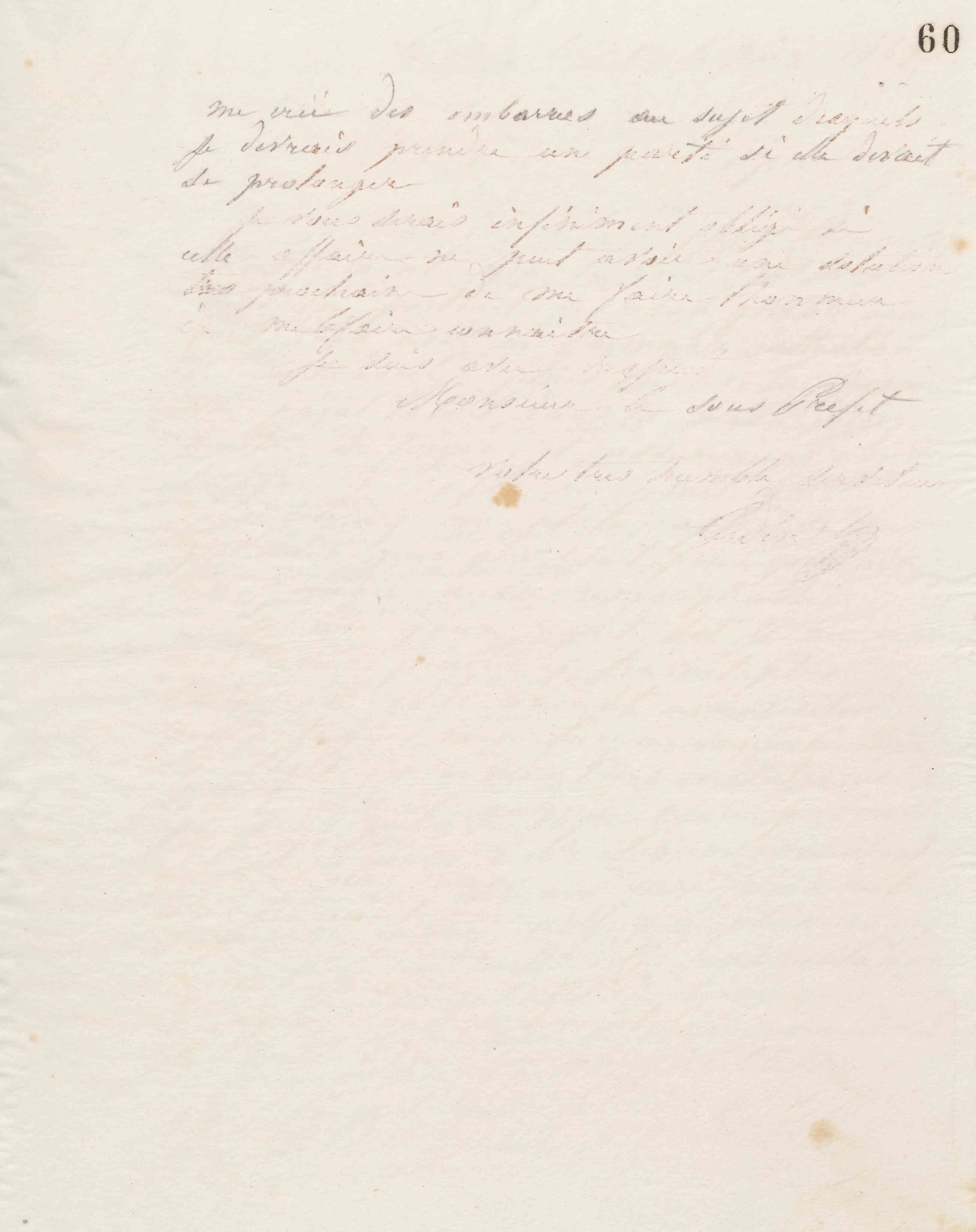 Jean-Baptiste André Godin au sous-préfet de l'arrondissement de Vervins, 9 février 1867