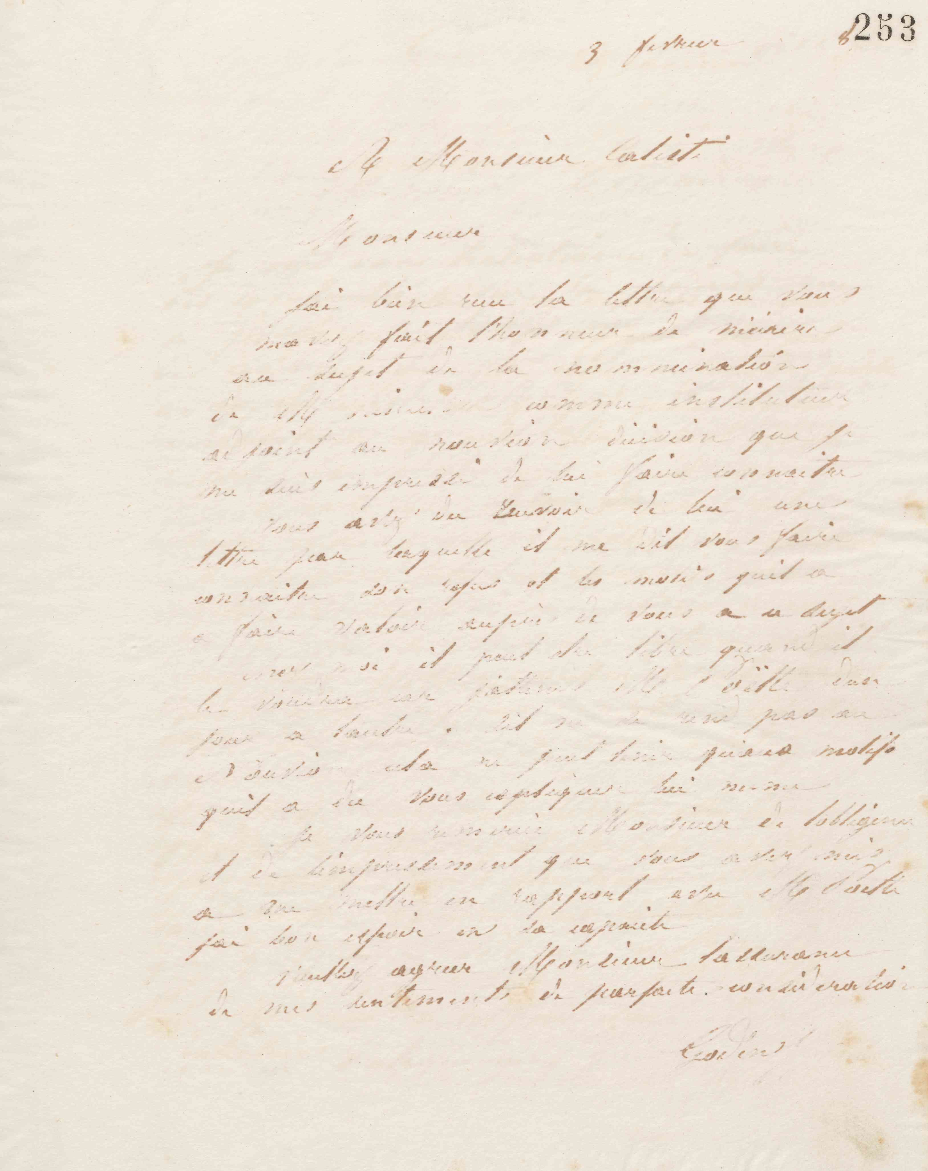 Jean-Baptiste André Godin à Jean Calisti, 3 février 1868
