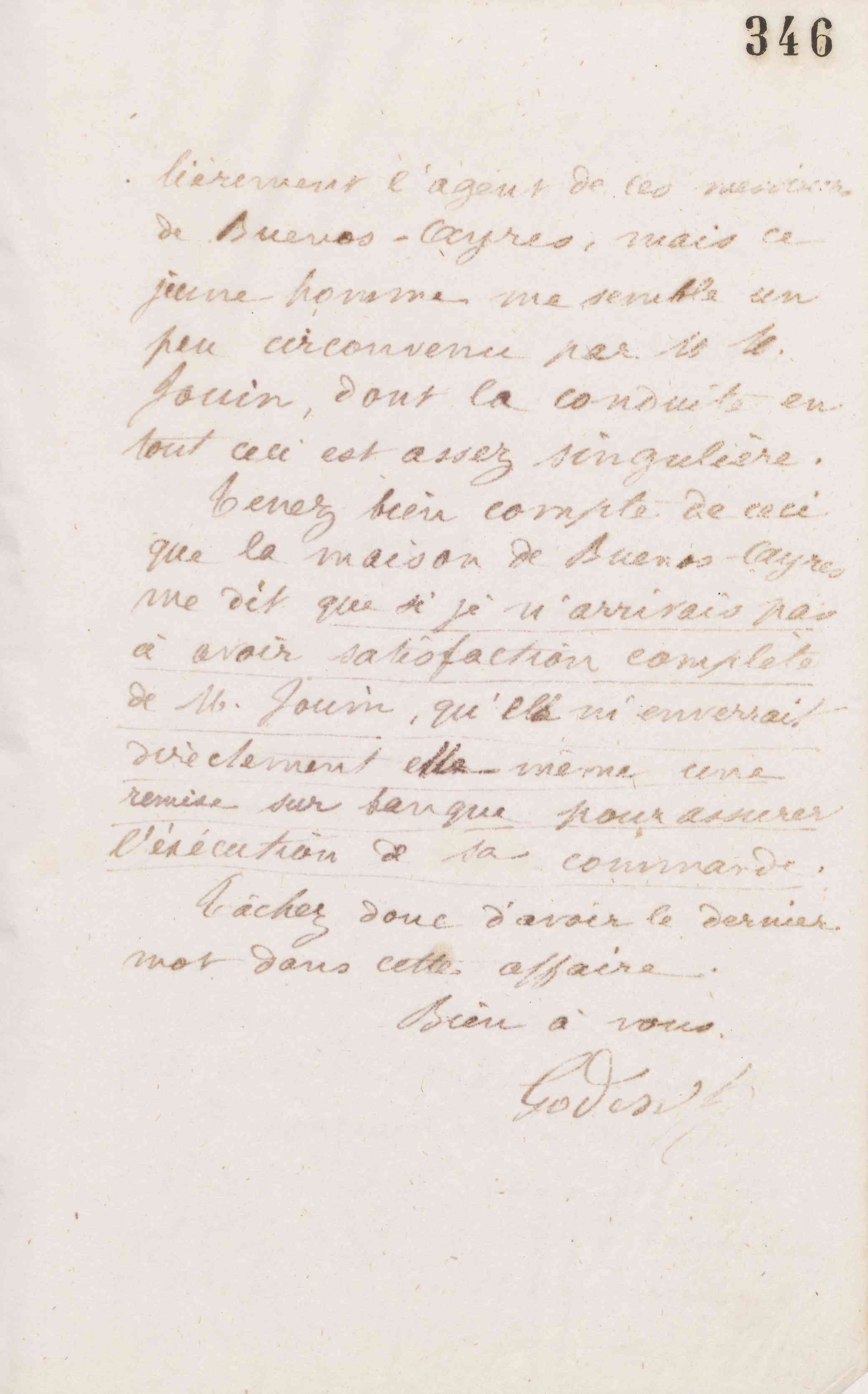 Jean-Baptiste André Godin à Amédée Moret, 12 février 1874