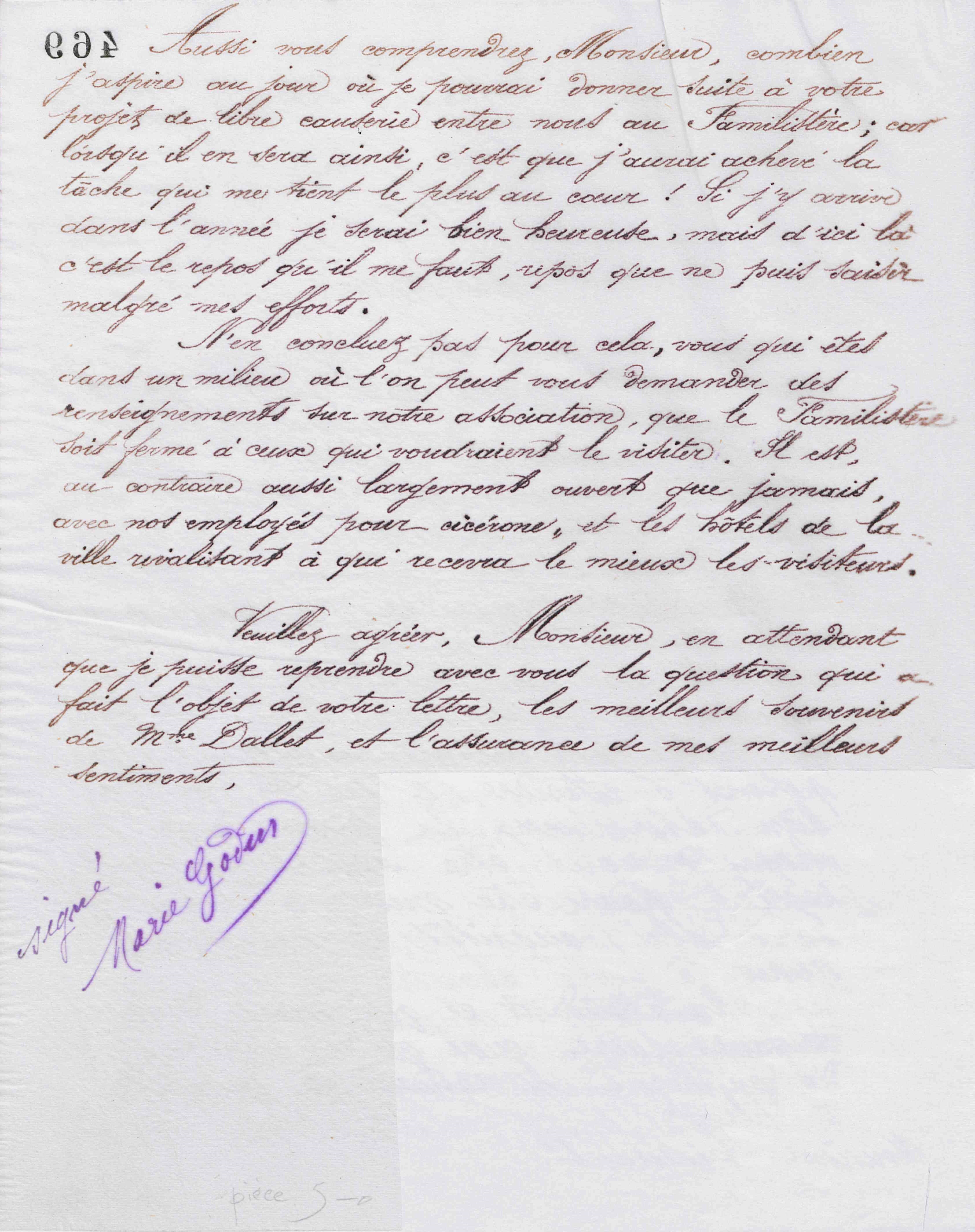 Marie Moret à Hippolyte Destrem, 28 février 1888
