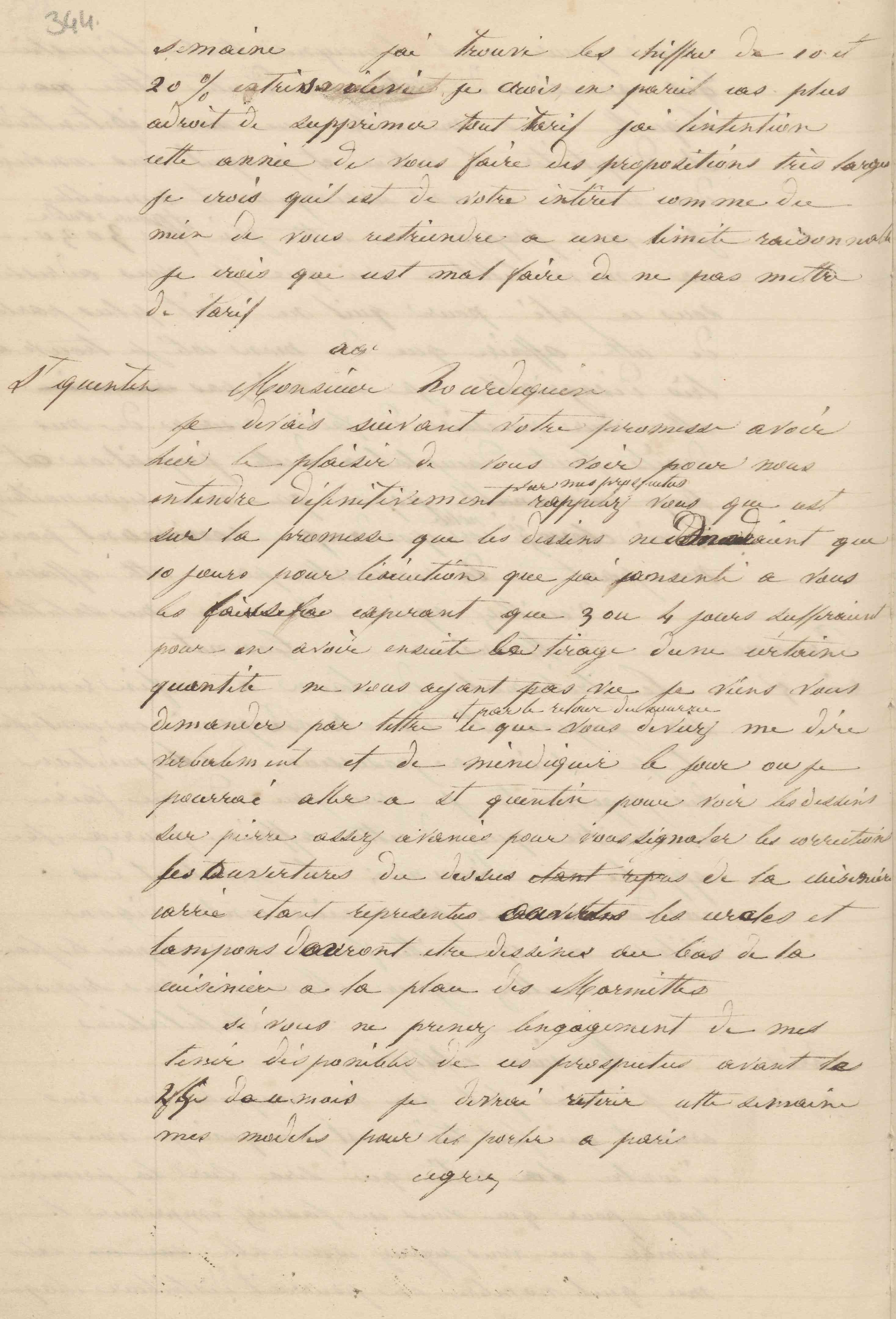 Jean-Baptiste André Godin à monsieur Hourdequin, vers le 9 juin 1849