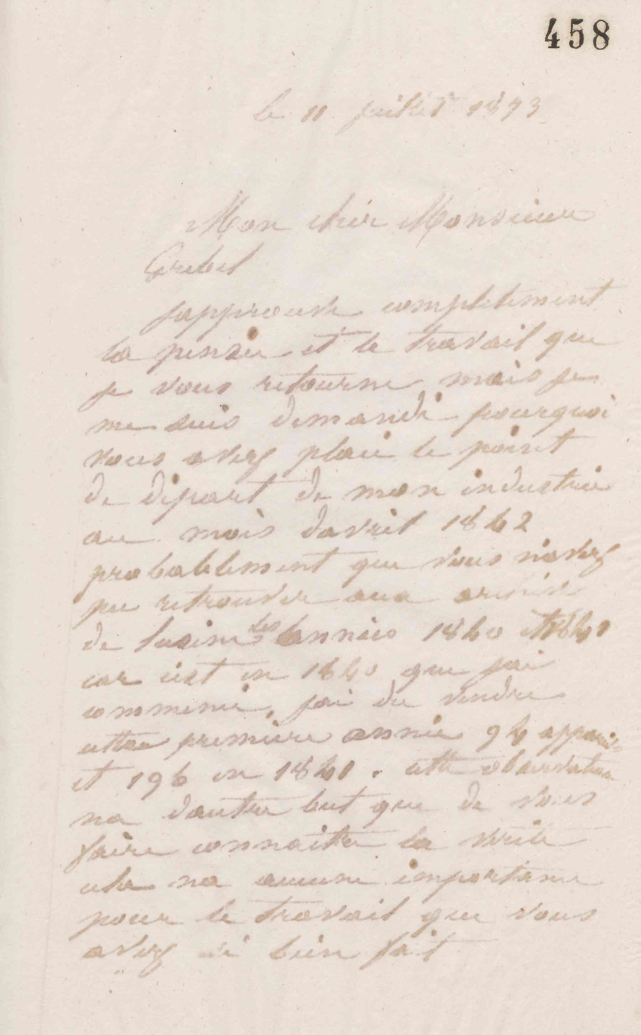 Jean-Baptiste André Godin à Alphonse Grebel, 11 juillet 1873