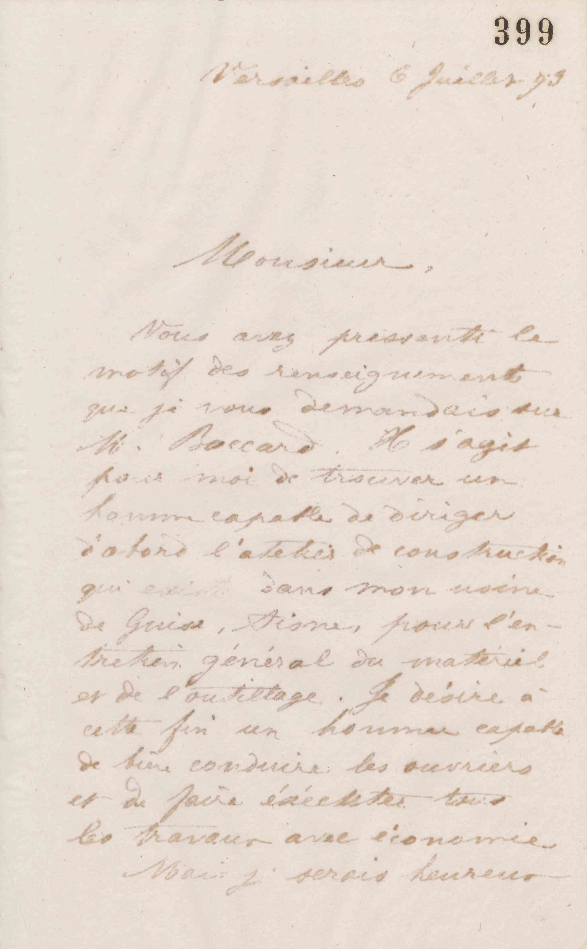 Jean-Baptiste André Godin à Mann, Schmitt et Cie, 6 juillet 1873