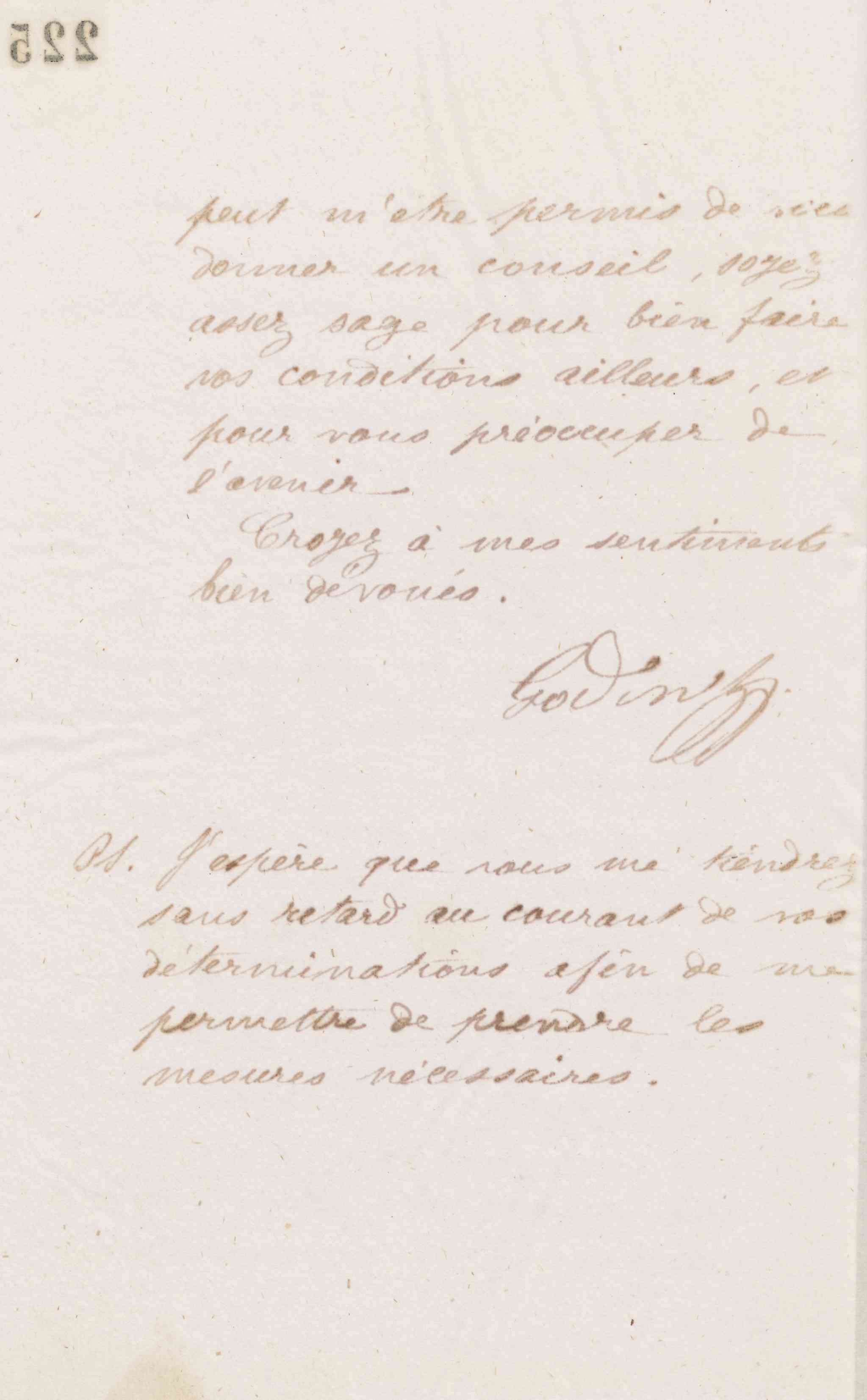 Jean-Baptiste André Godin à Alfred Denisart, 14 janvier 1874