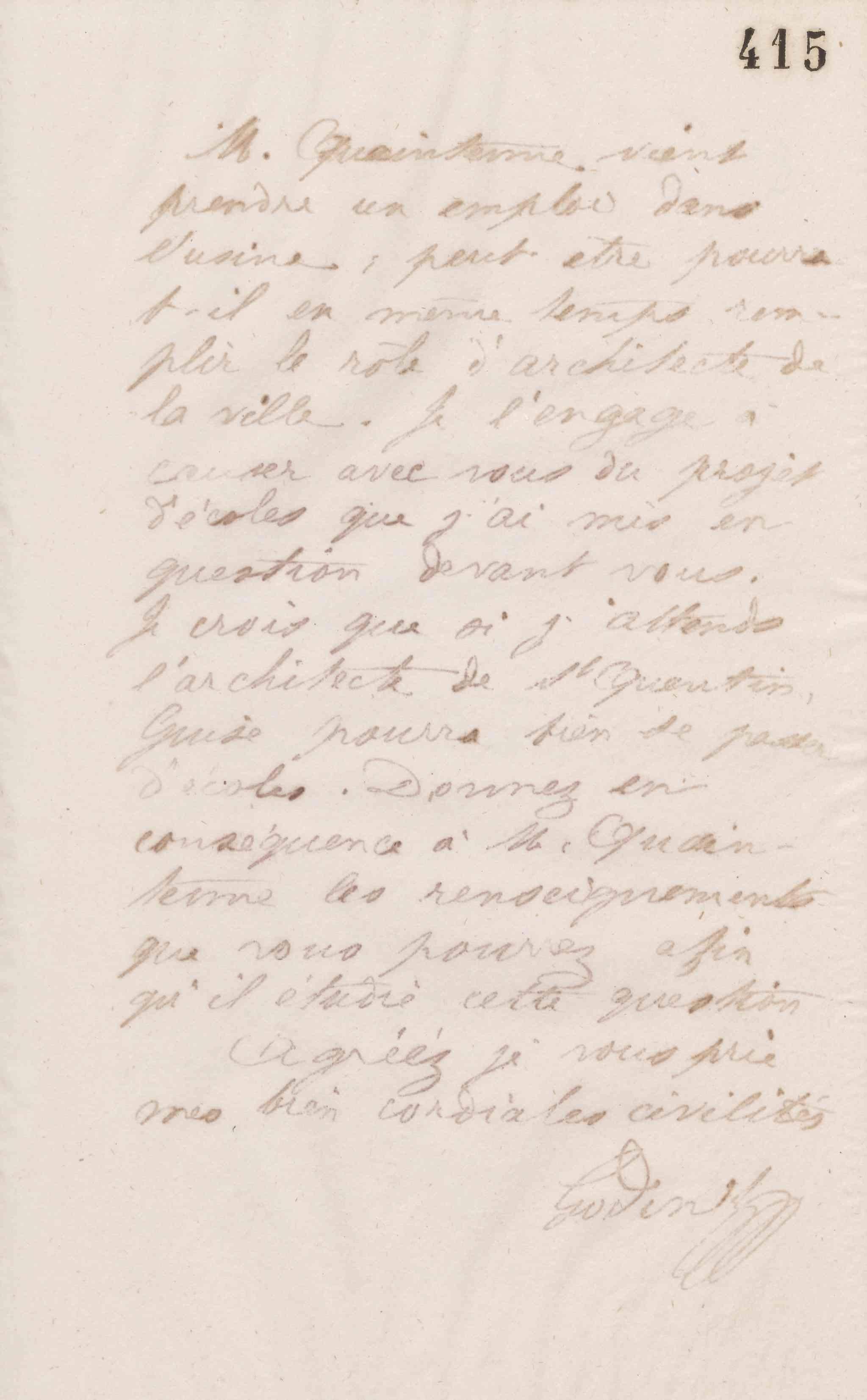 Jean-Baptiste André Godin à Alphonse Grebel, 8 juillet 1873