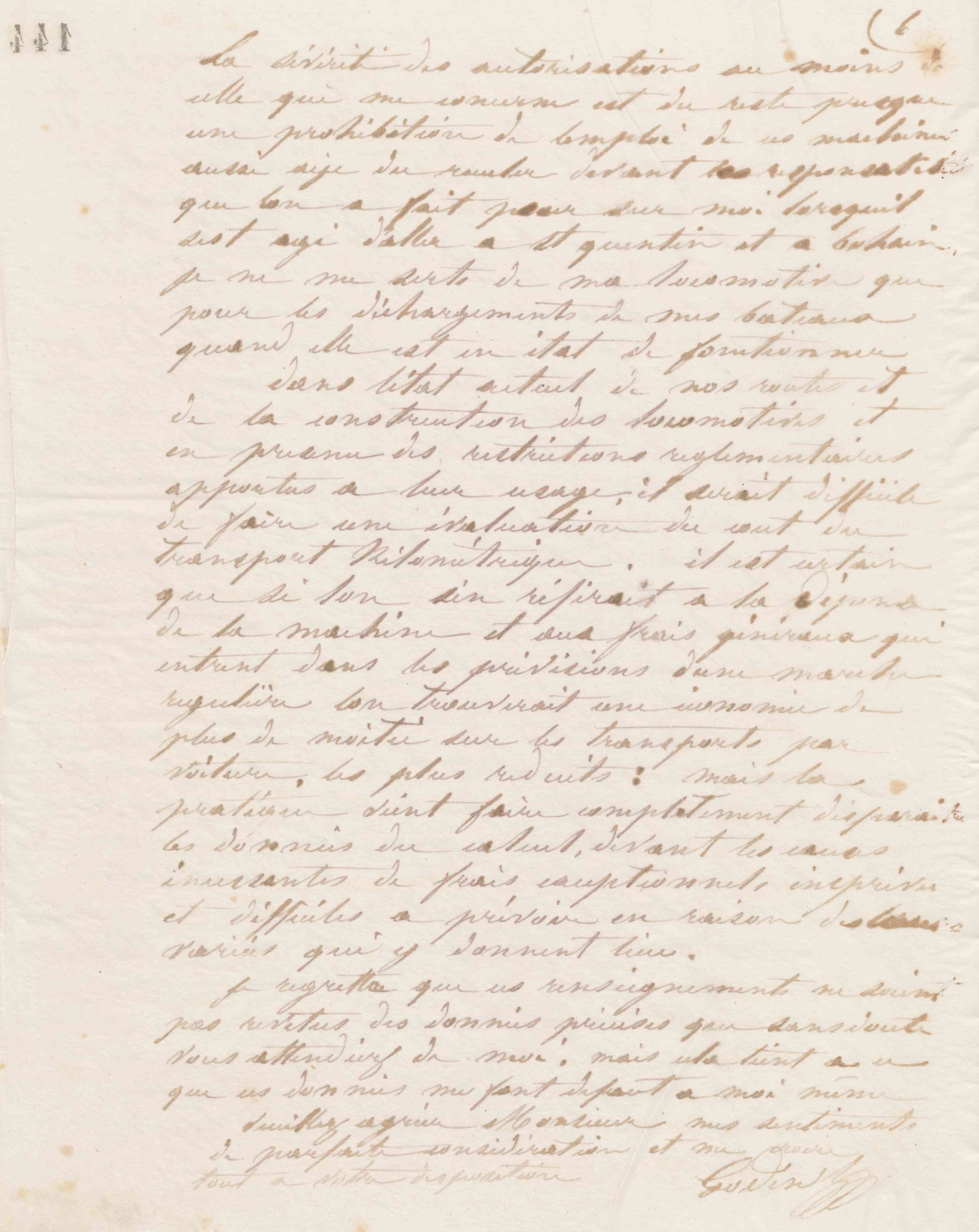 Jean-Baptiste André Godin au président de la chambre de commerce de Saint-Quentin, 25 avril 1867