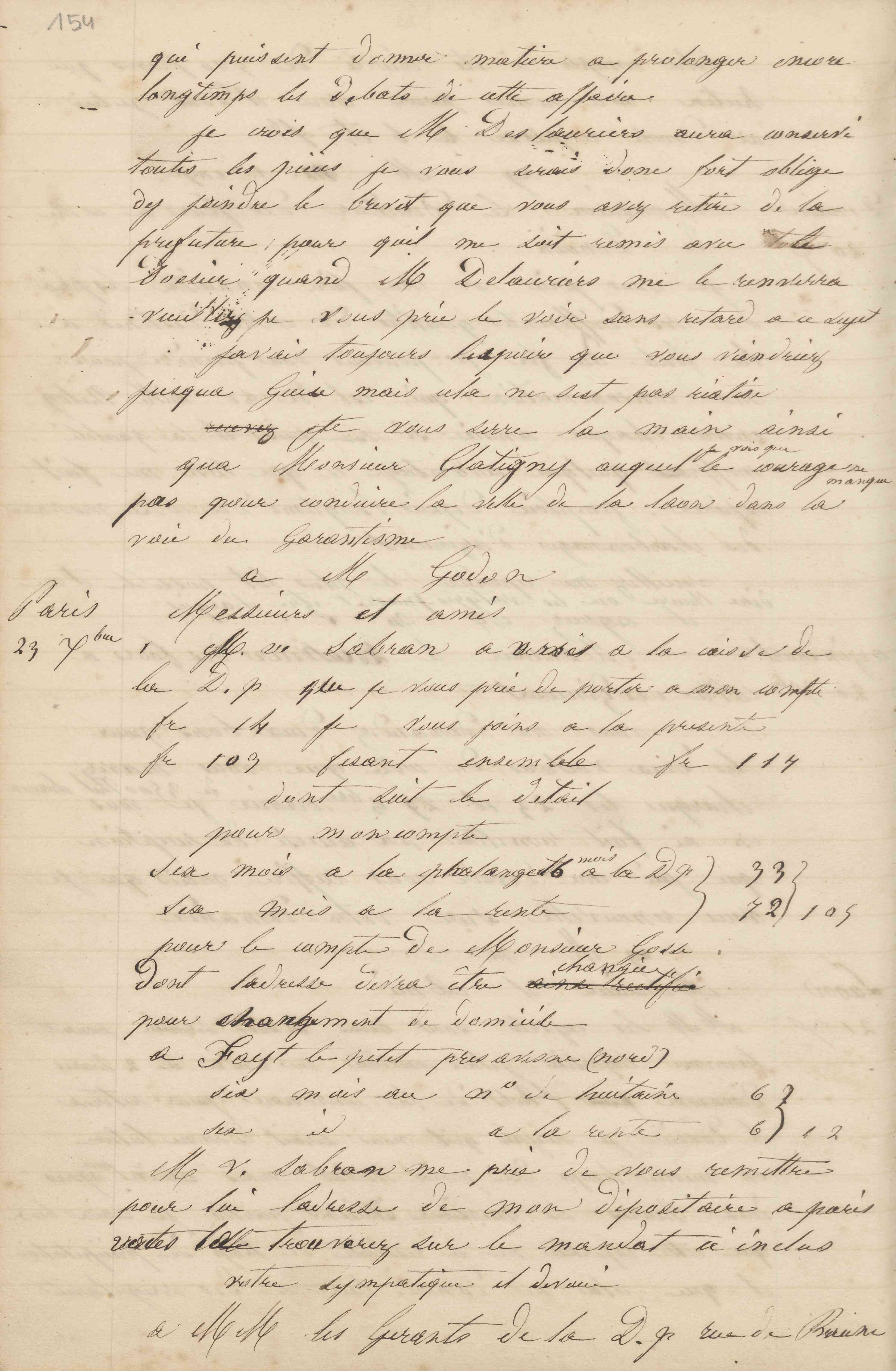 Jean-Baptiste André Godin à Jules-Charles Godon, 21 décembre 1847