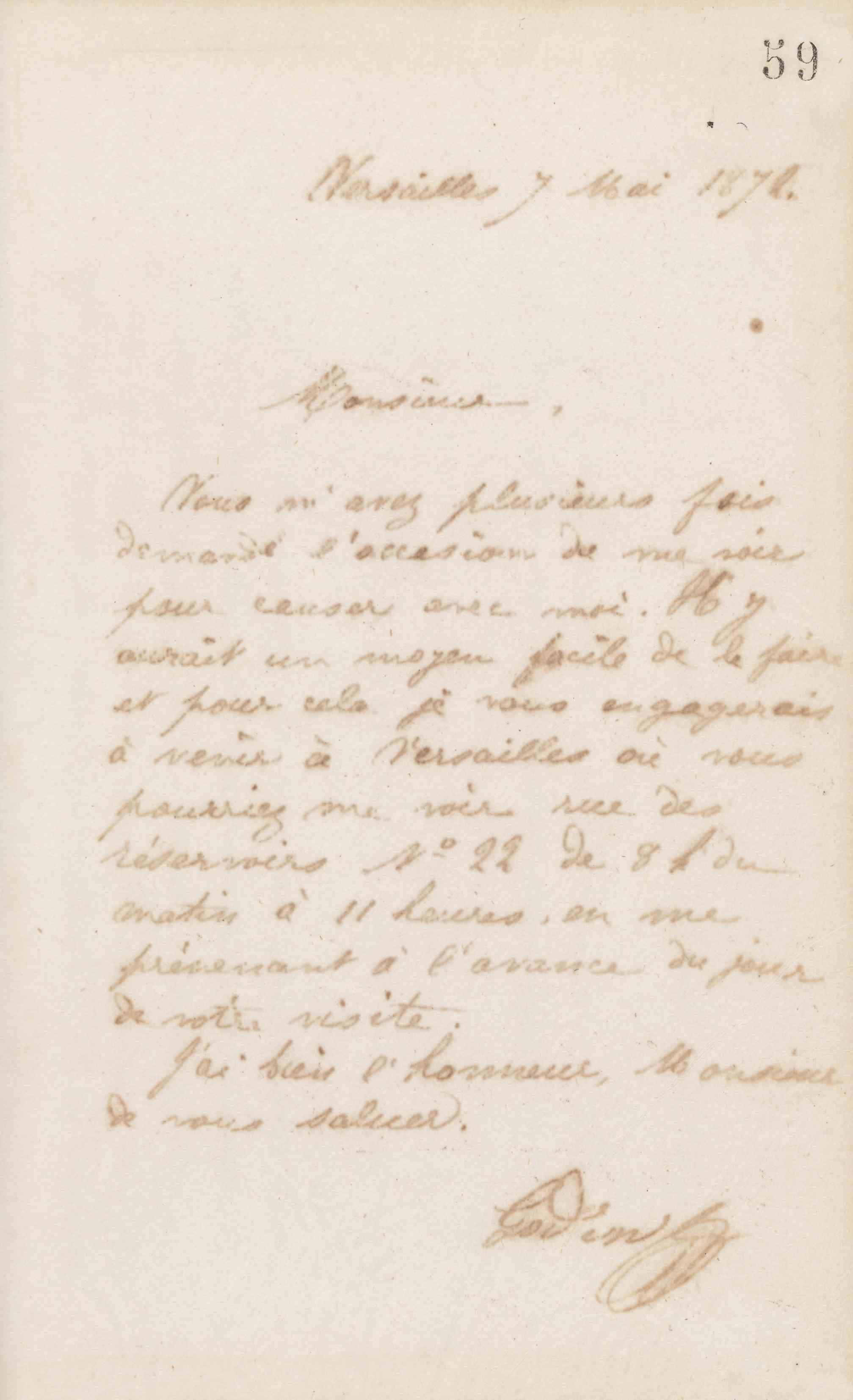 Jean-Baptiste André Godin à un inconnu, 7 mai 1872